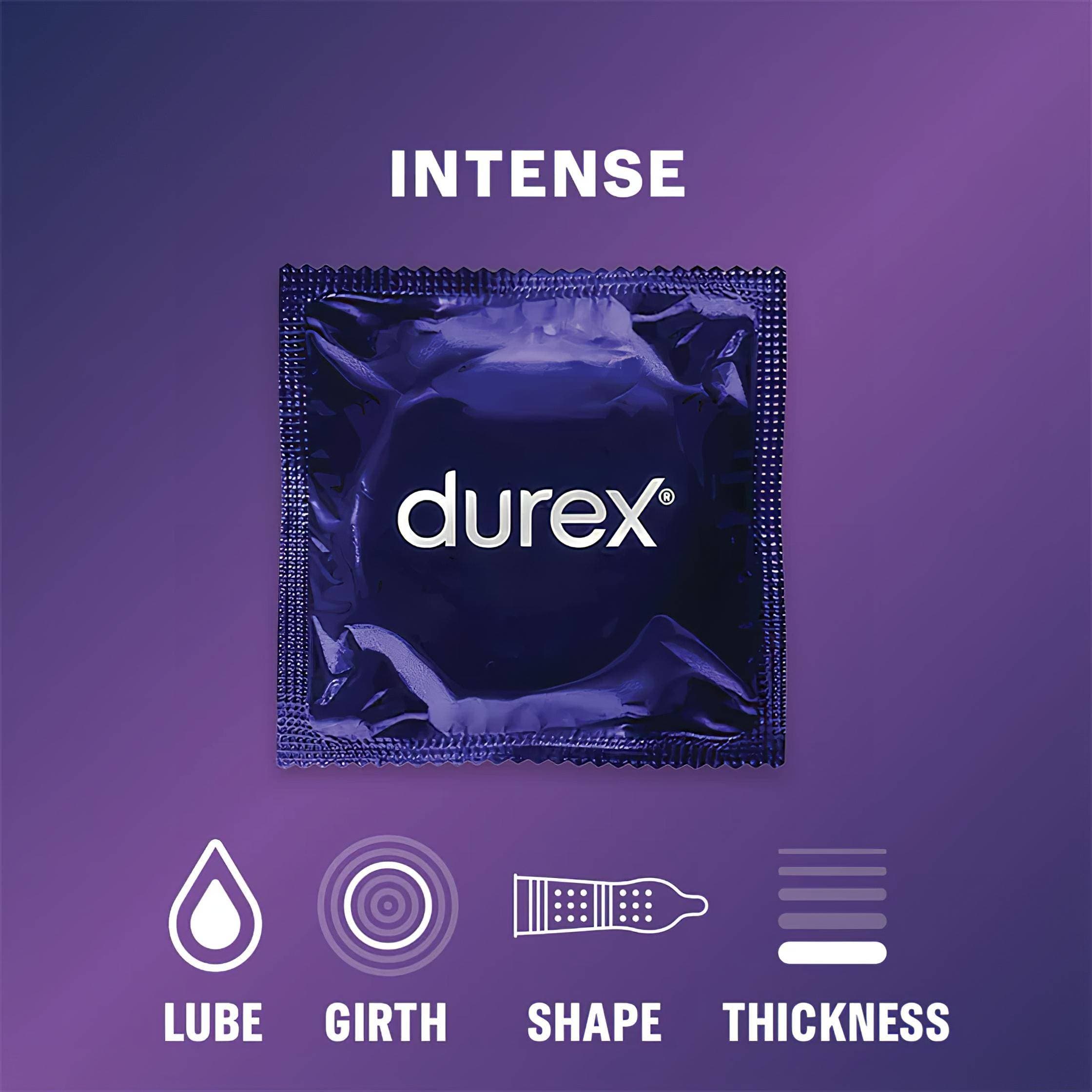 Durex Intense - bordázott és pontozott óvszer (10db) - #4