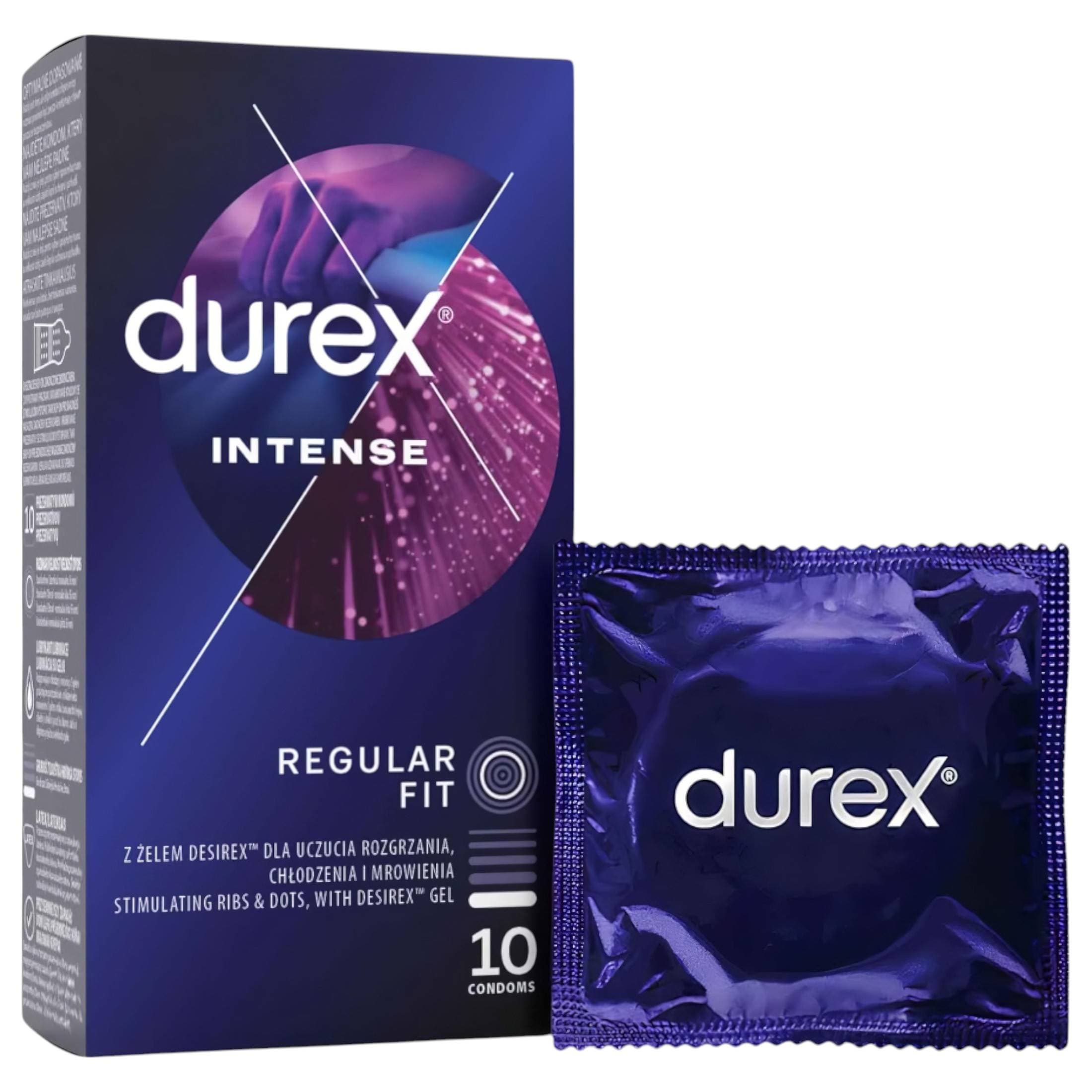 Durex Intense - bordázott és pontozott óvszer (10db) - #1