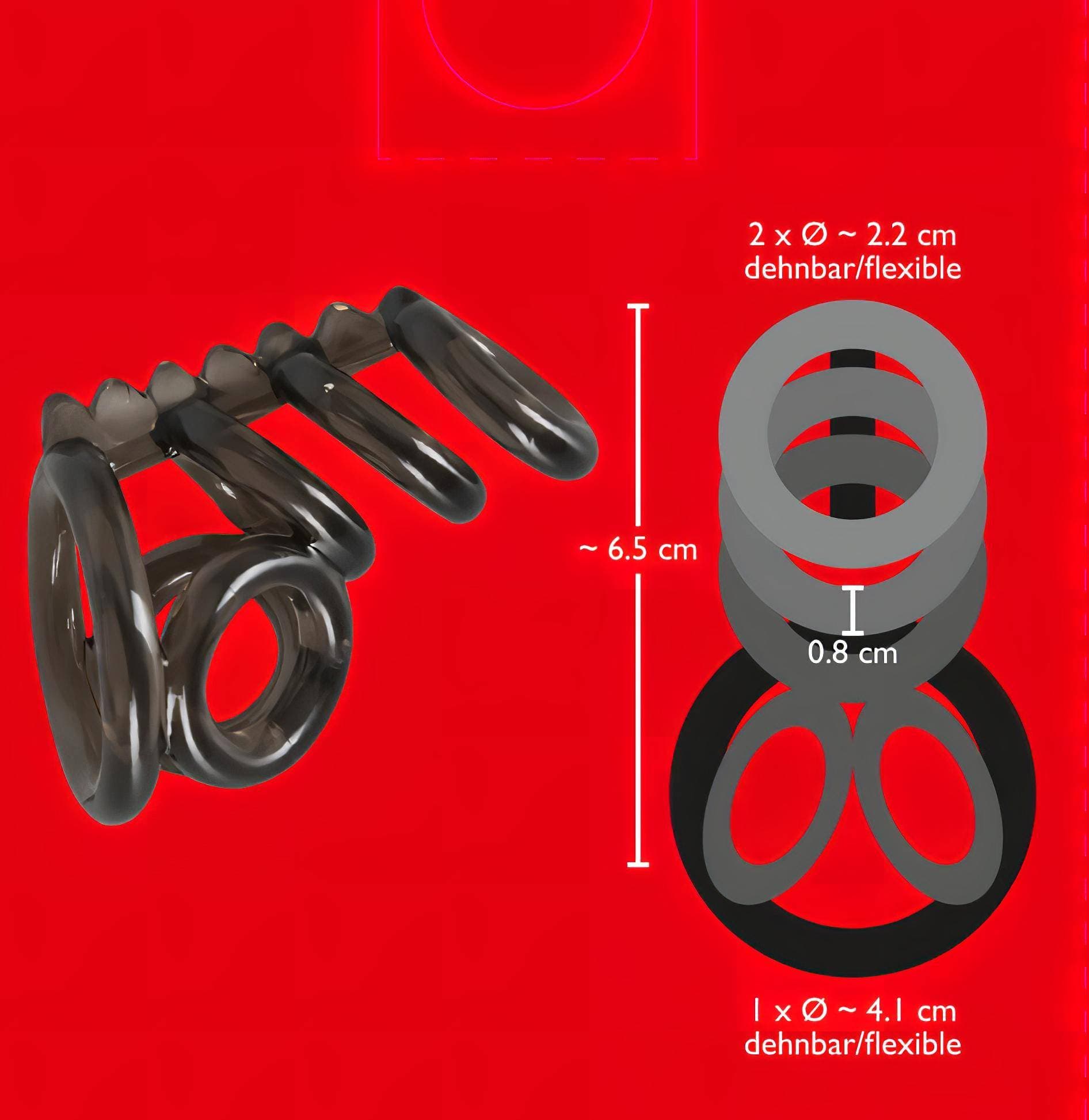 Bad Kitty - tüskés pénisz- és heregyűrű #7