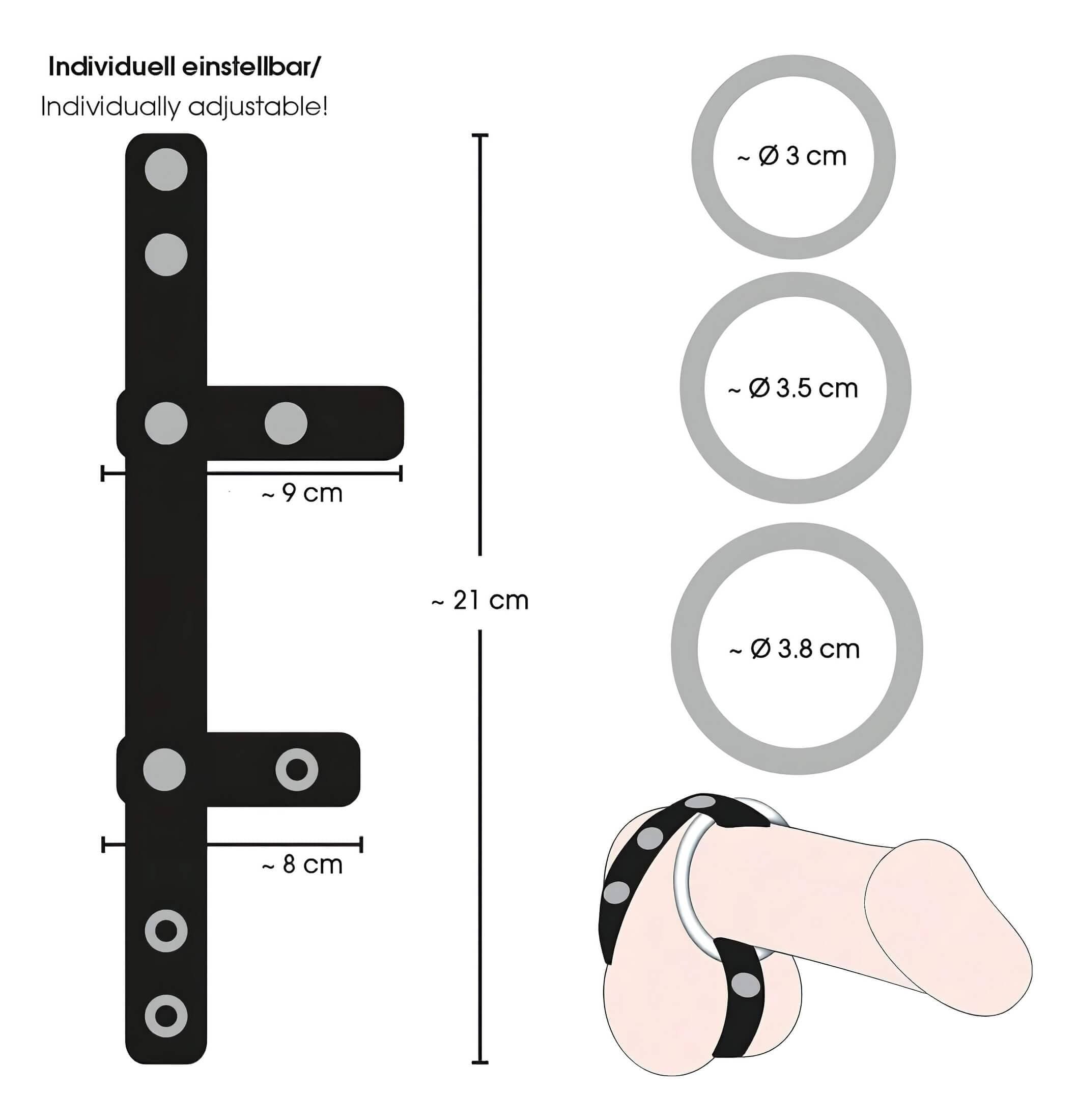 Bad Kitty - bőr heregyűrű és péniszgyűrű #6