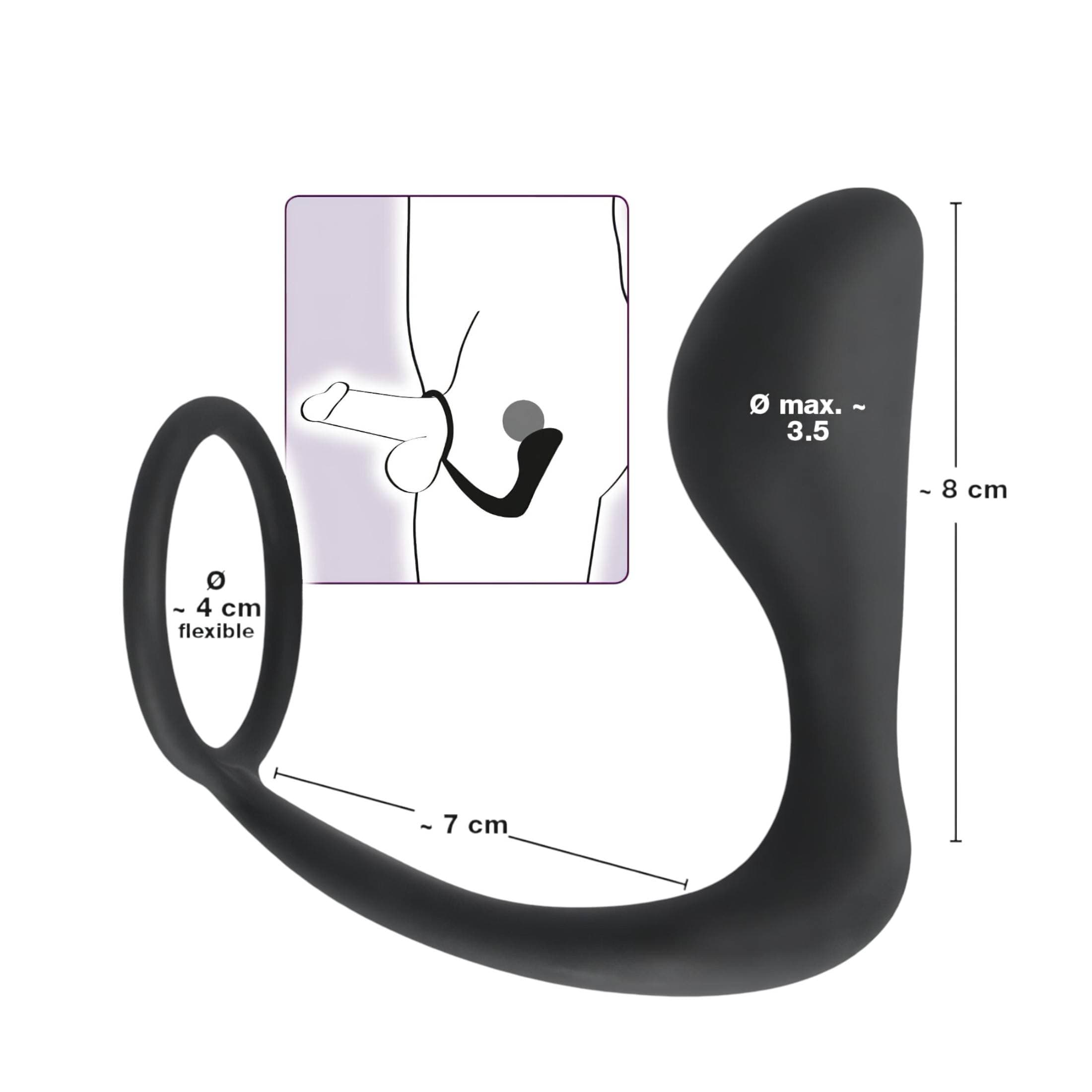 Black Velvets - anál plug péniszgyűrűvel #9