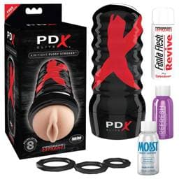 PDX Elite Air-Tight Pussy - manuális szívó műpunci #1