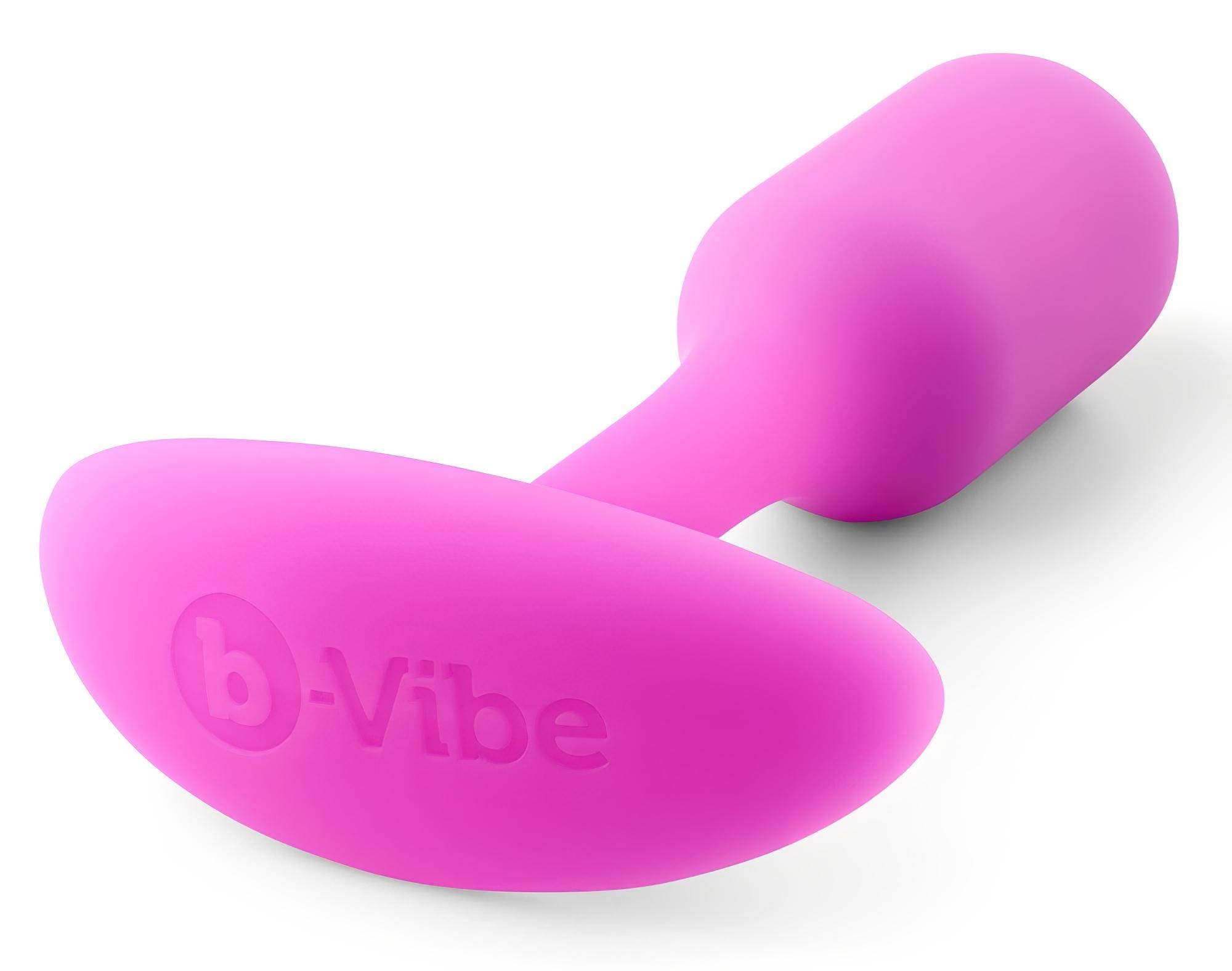 b-vibe Snug Plug 1 - anál plug belső súllyal (55g) - pink #2