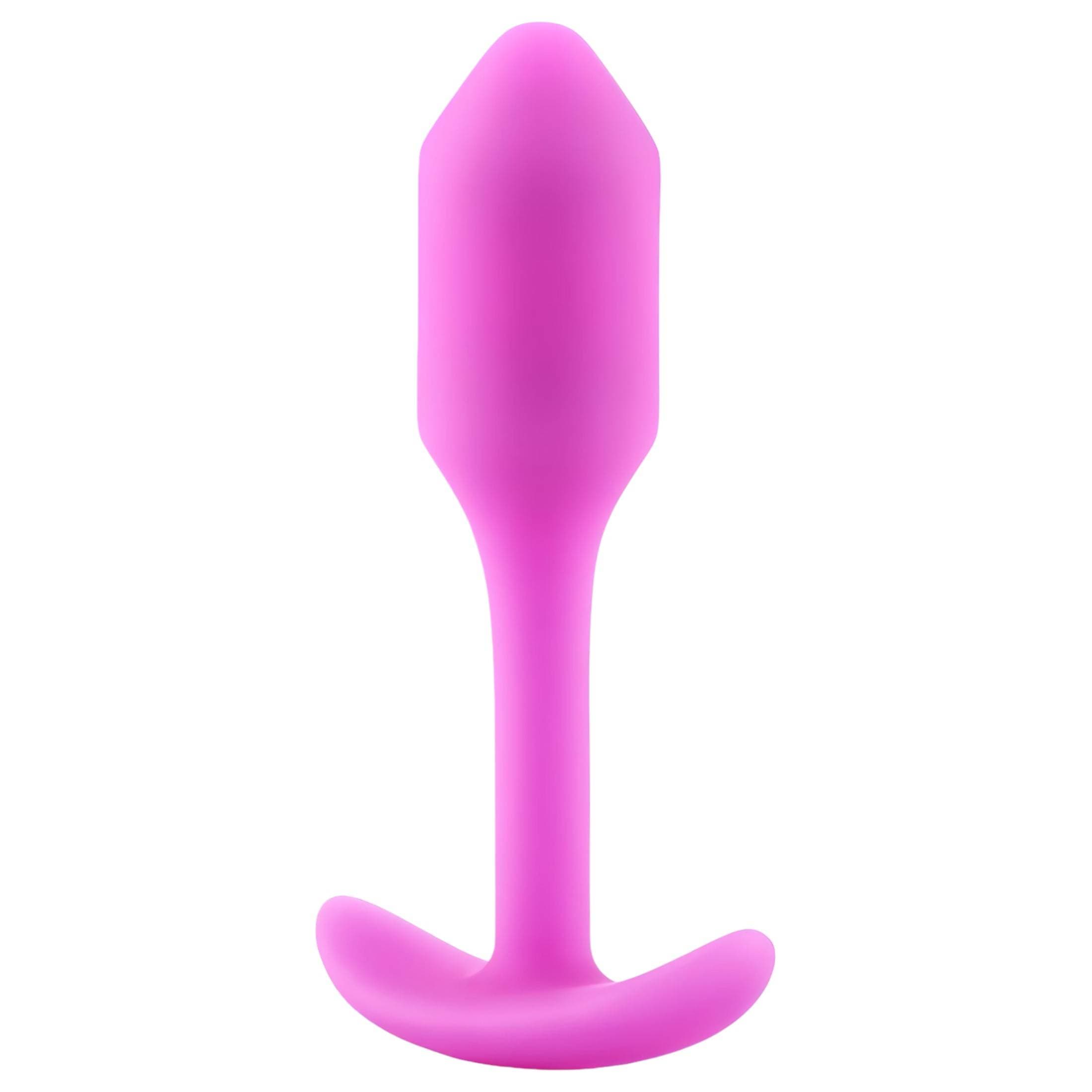 b-vibe Snug Plug 1 - anál plug belső súllyal (55g) - pink #1