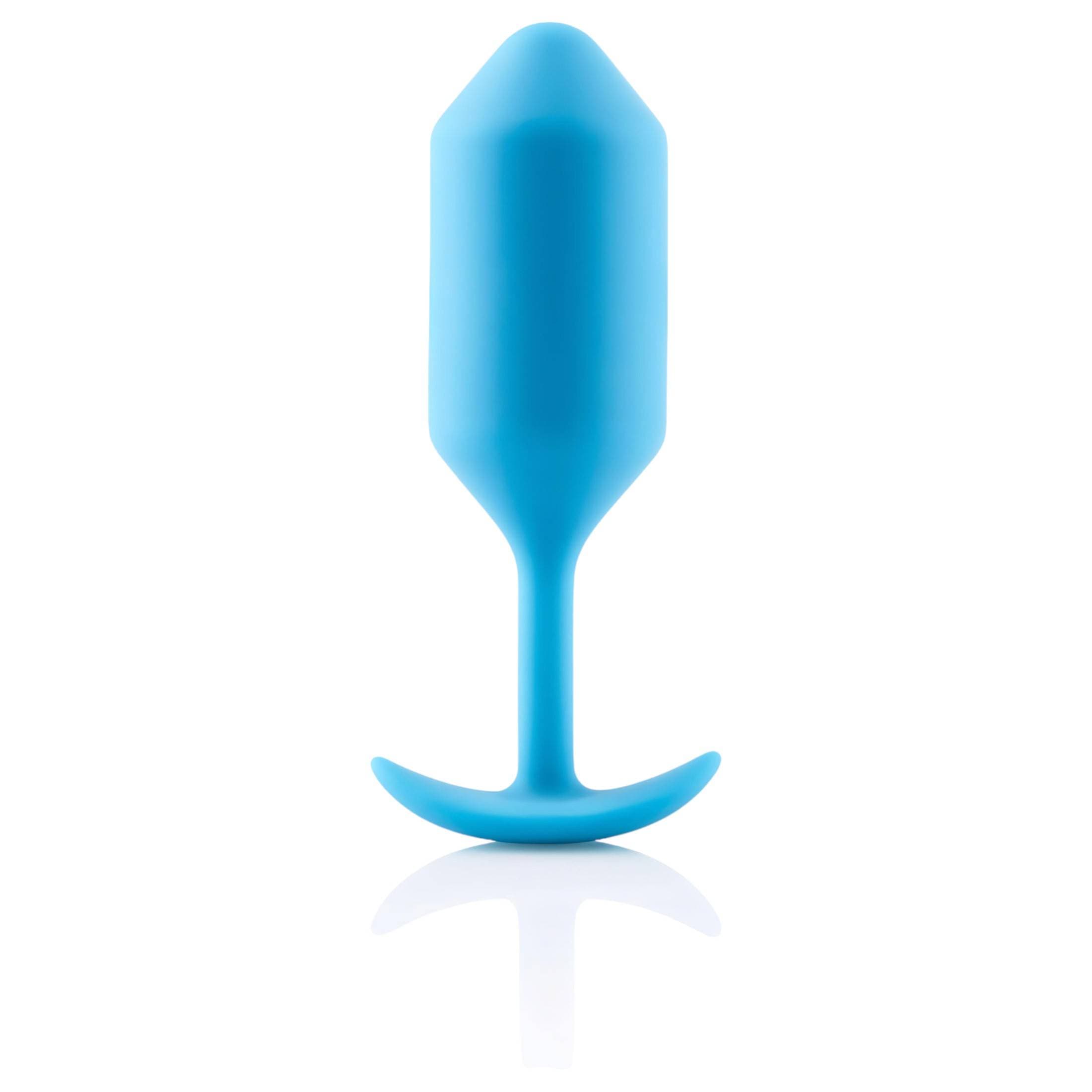 b-vibe Snug Plug 3 - dupla golyós anál plug (180g) - kék #2