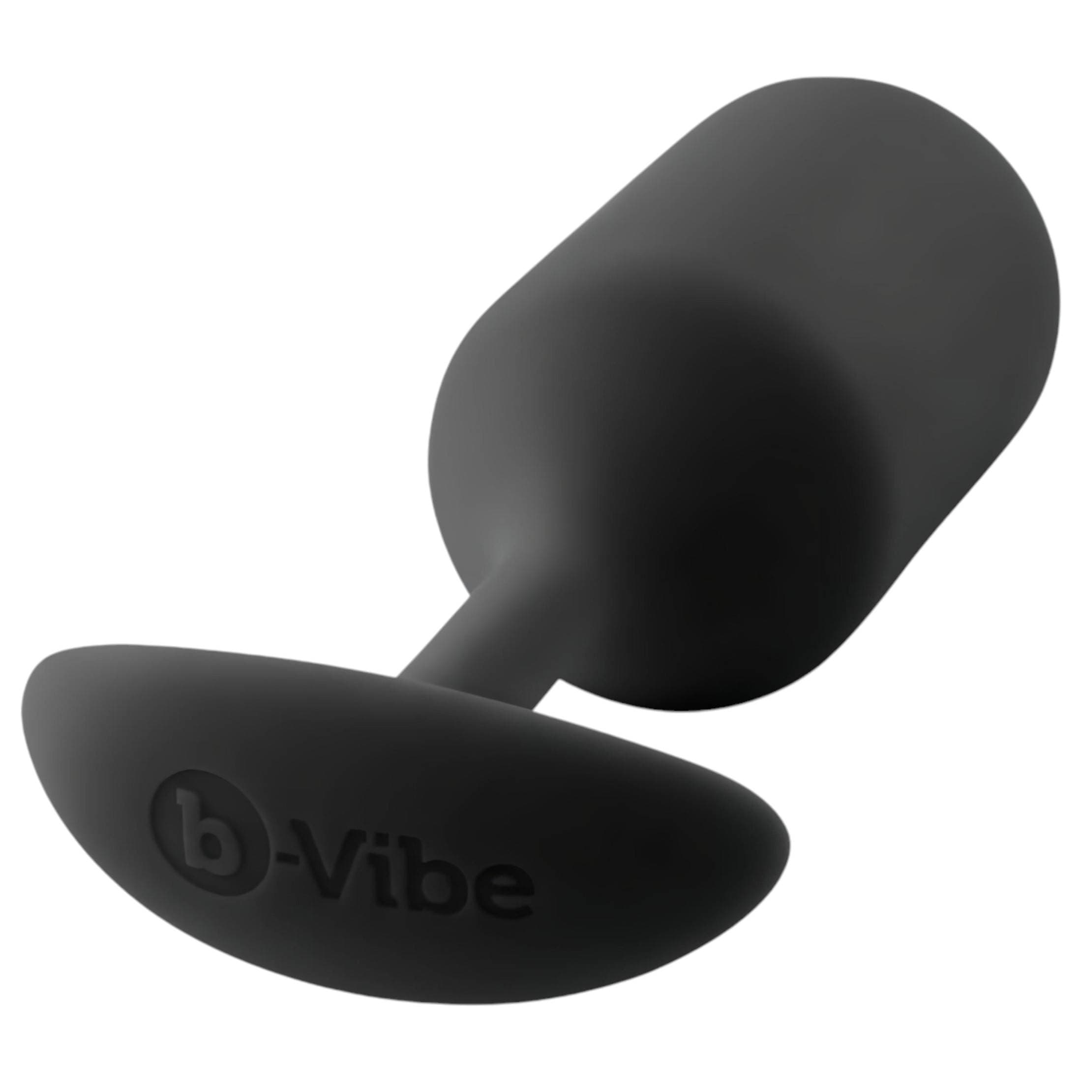 b-vibe Snug Plug 3 - dupla golyós anál plug (180g) - fekete #3