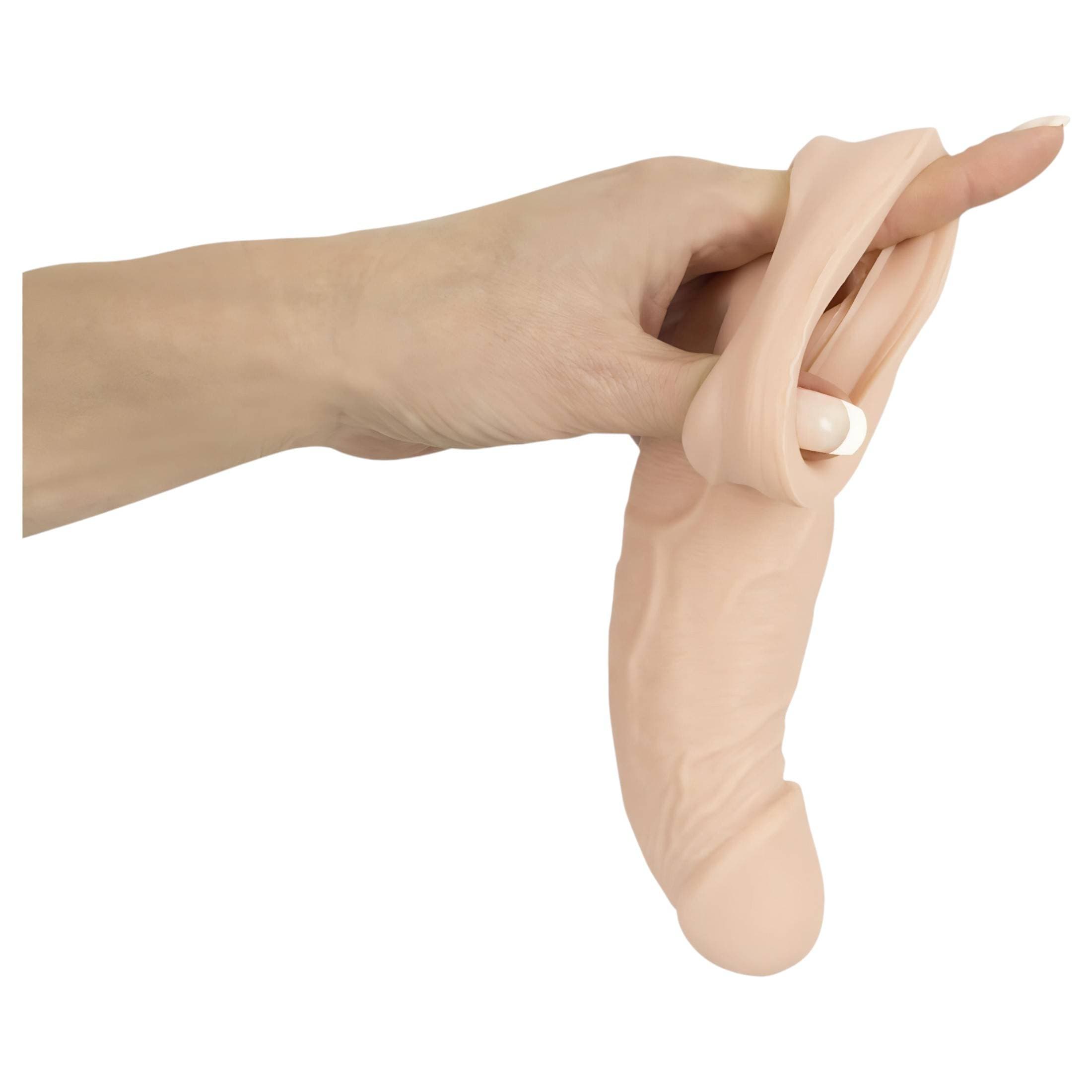 Nature Skin - Heregyűrűs hosszabbító péniszköpeny #4