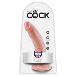 King Cock 7 dildó (18 cm) - natúr #1