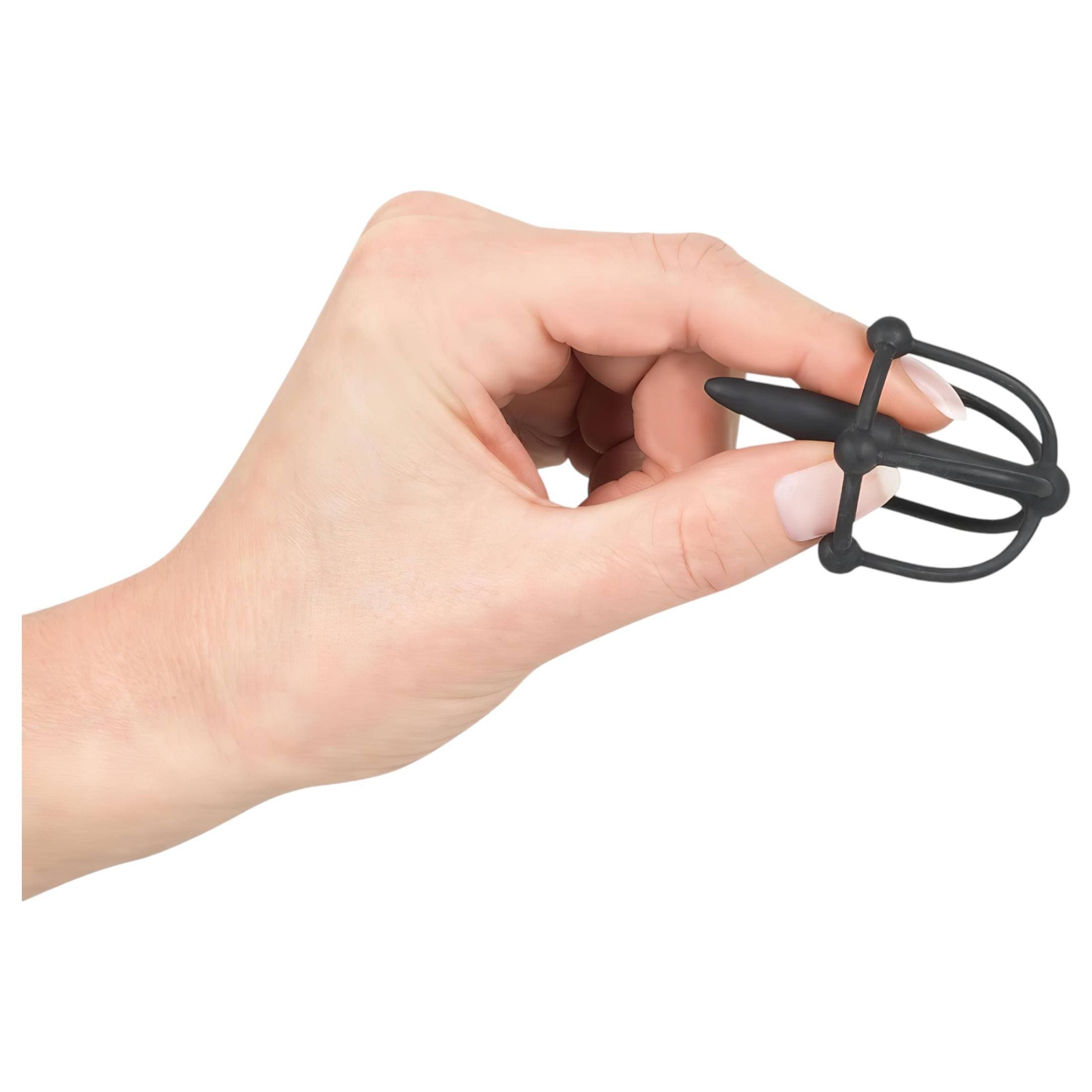 Penisplug - szilikon makk ketrec dilátorral #5