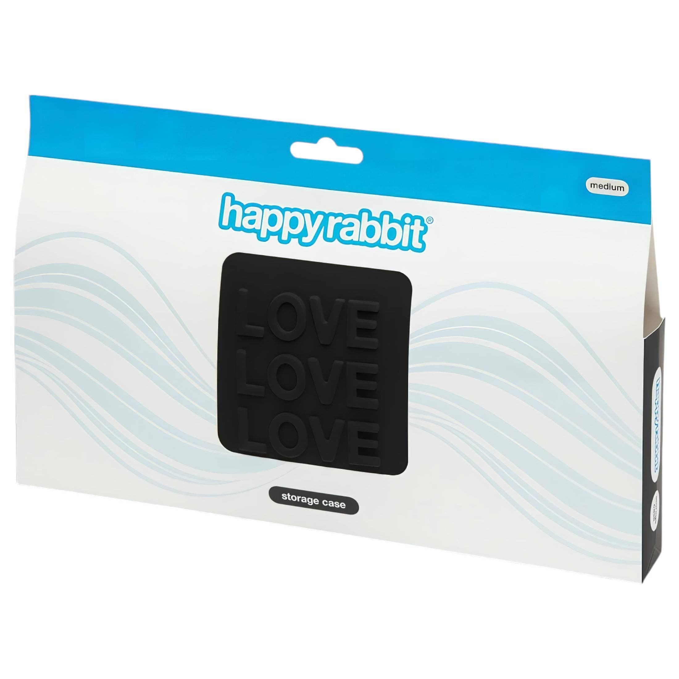Happyrabbit - szex-játék neszeszer (fekete) - közepes #1