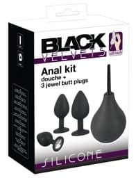 Black Velvets - anál plug szett (4 részes) - fekete #1