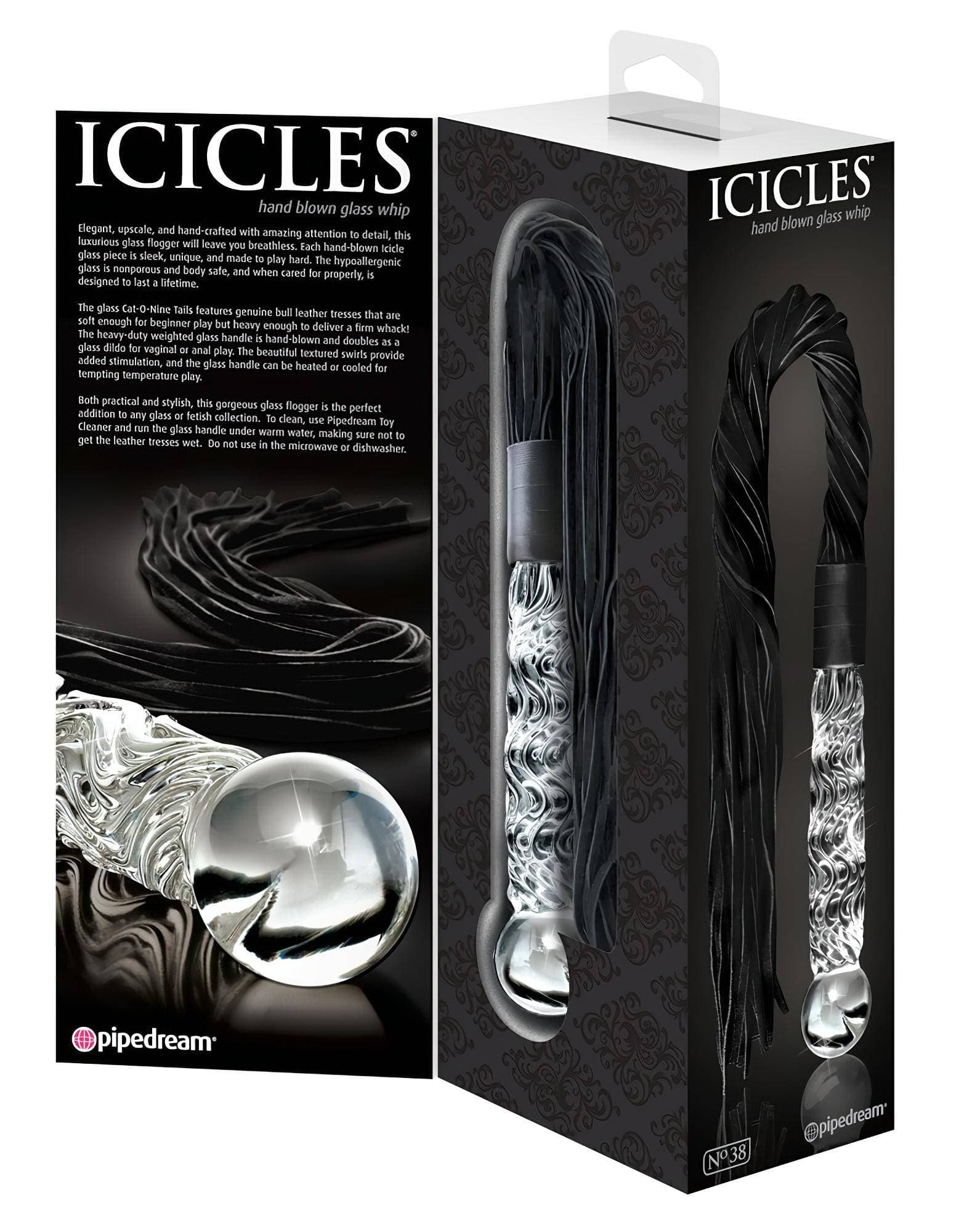 Icicles No. 38 - bőr korbács és üveg dildó #2