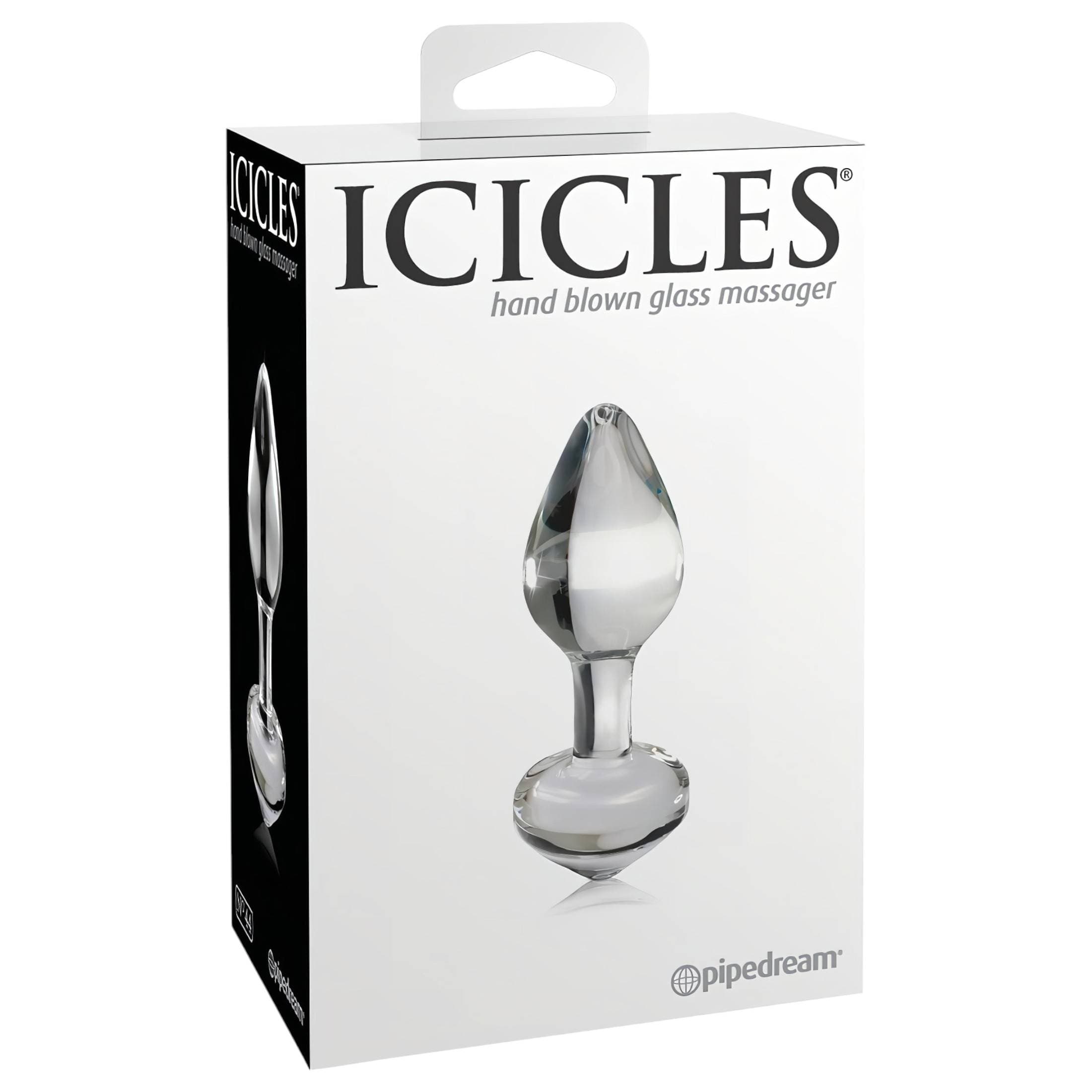 Icicles No. 44 - kúpos, üveg anál plug #3