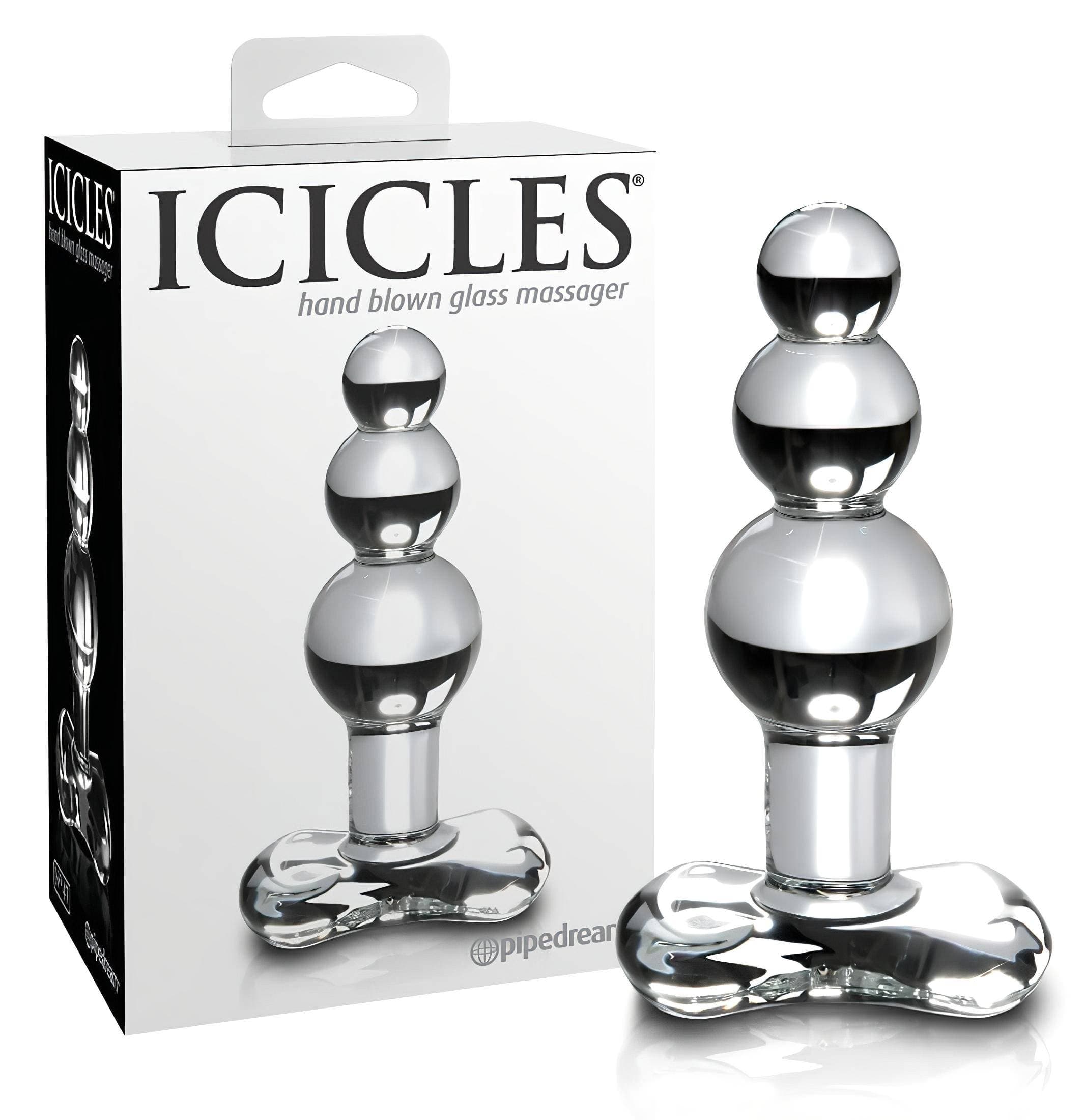 Icicles No. 47 - tripla gyöngyös, üveg anál plug #1