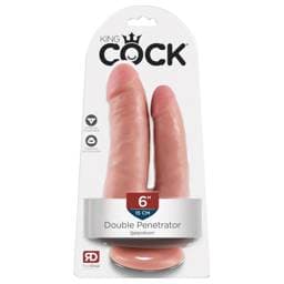 King Cock Double Penetrator - élethű dupla dildó #1