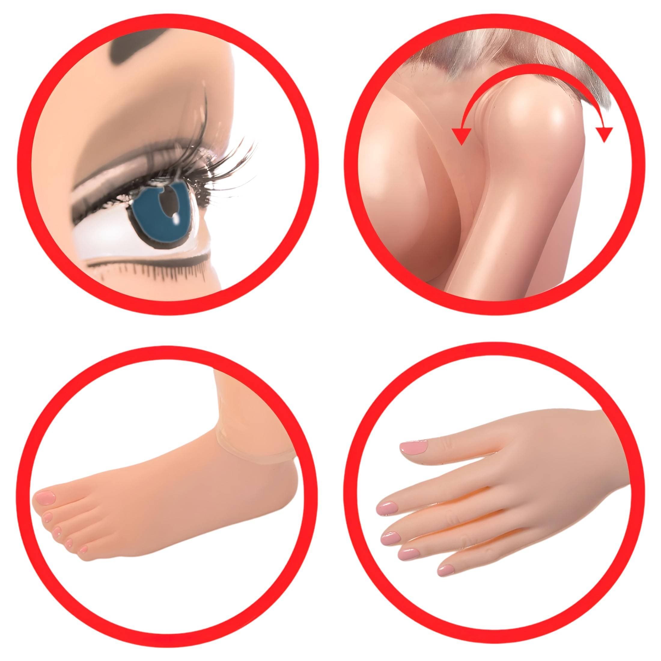 Pipedream Hannah Harper - életnagyságú guminő 3D arccal #3