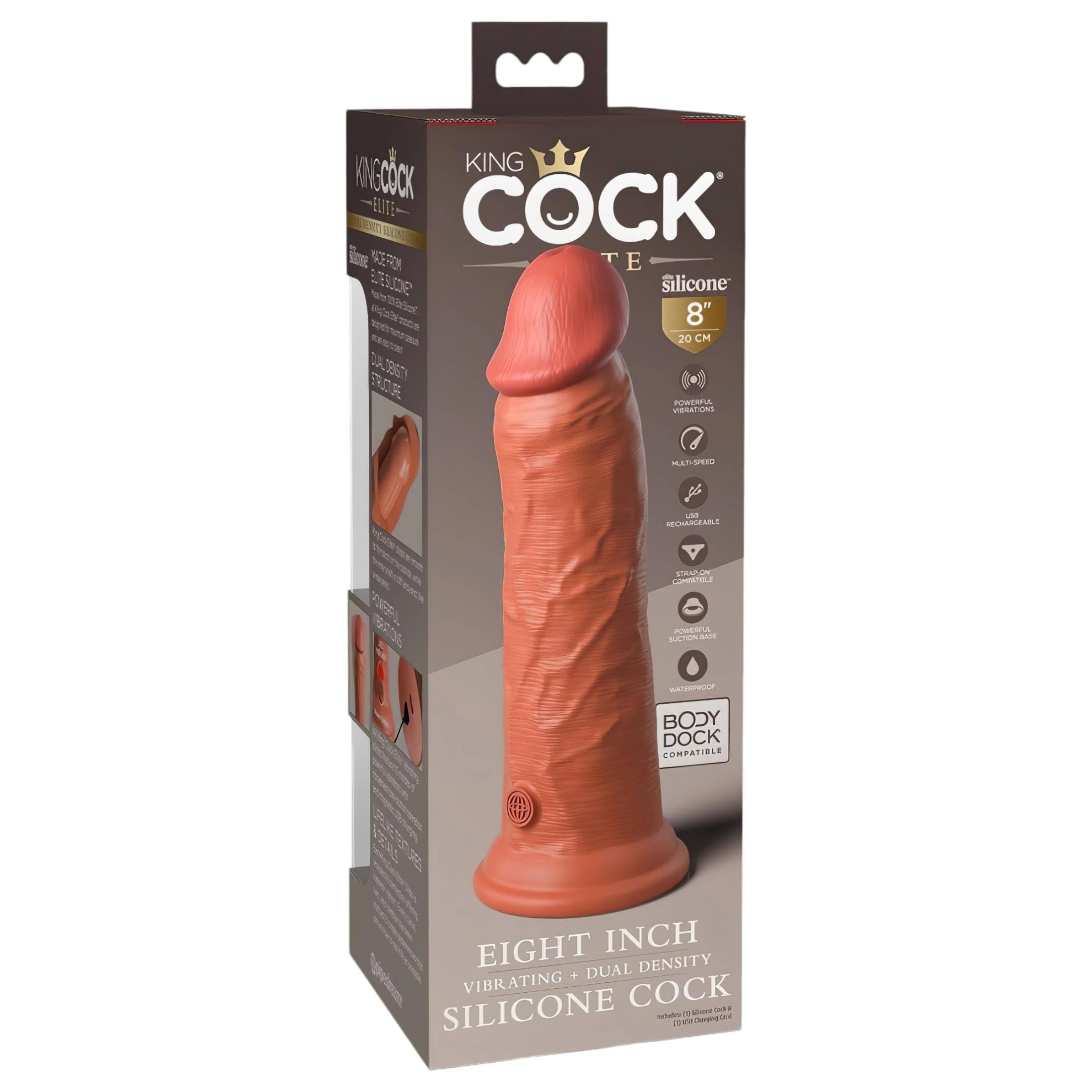 King Cock Elite 8 - élethű vibrátor 20cm #2