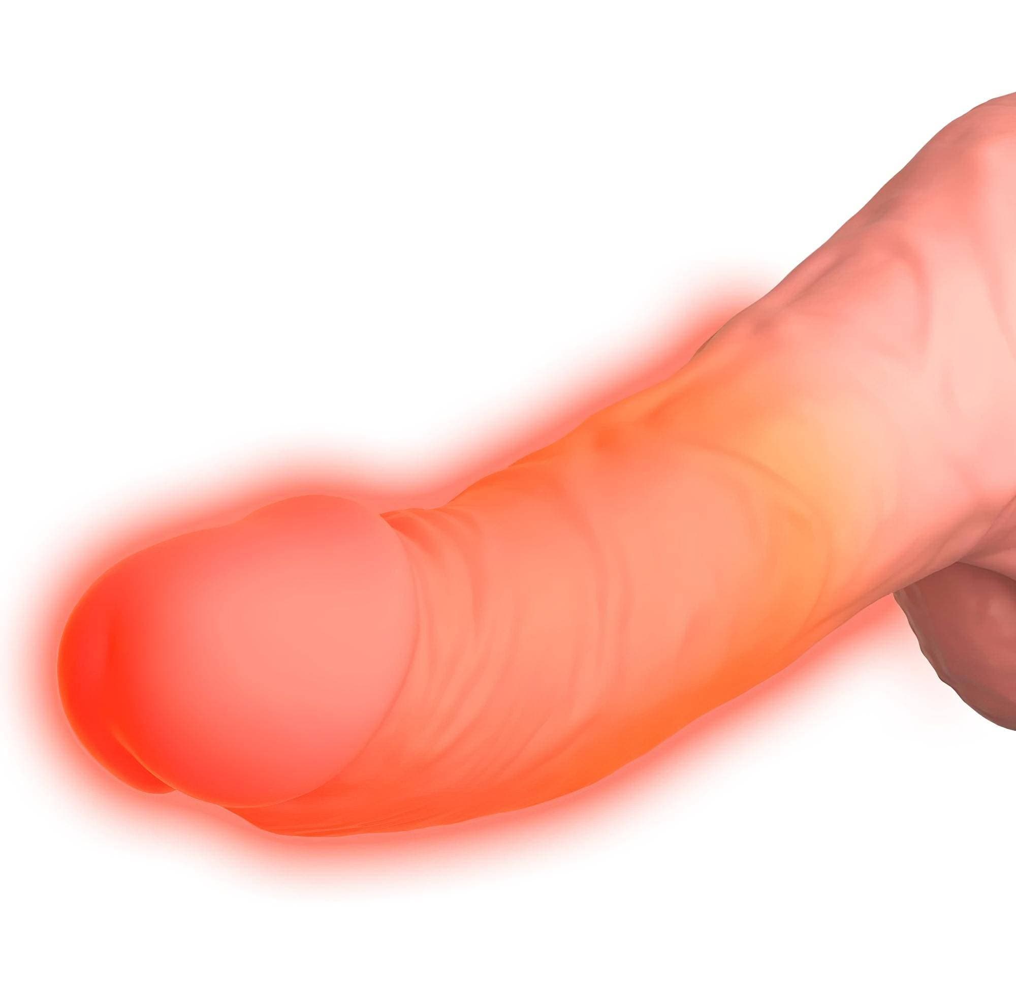 King Cock Plus 6,5 - herés lökő vibrátor - natúr #7