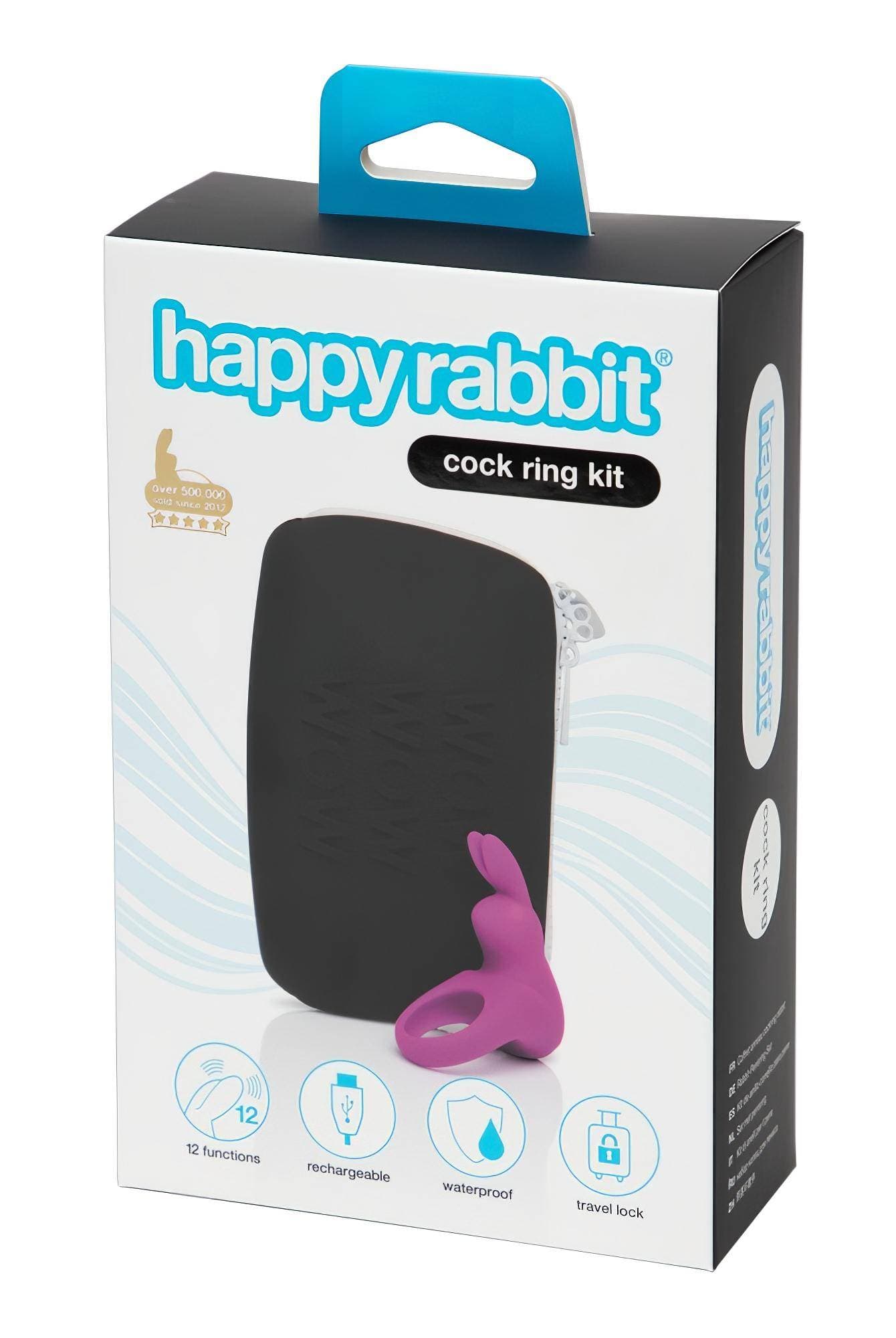 Happyrabbit Cock Kit - vibrációs péniszgyűrű tárolóval #1