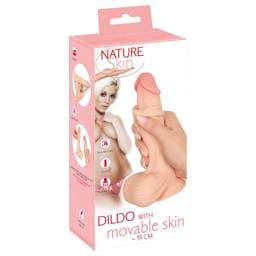 Nature Skin - dildó bőrrel - 19cm #1