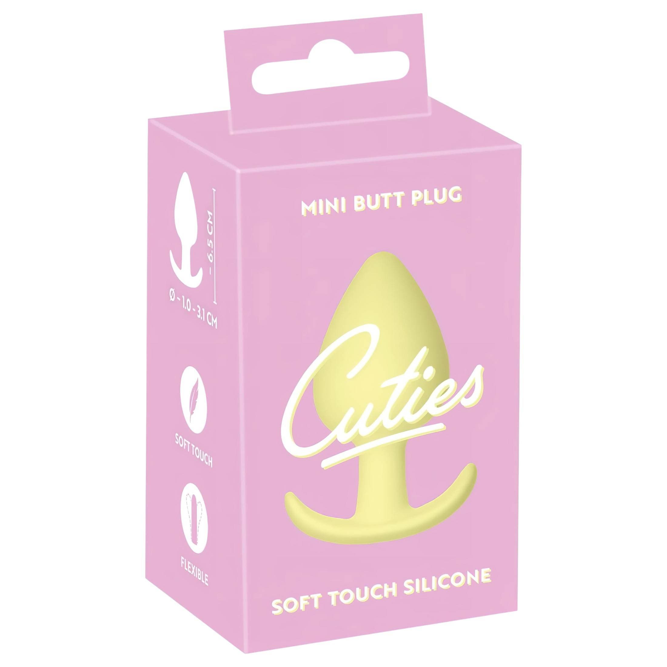 Cuties Mini Butt Plug - szilikon anál plug - sárga #1