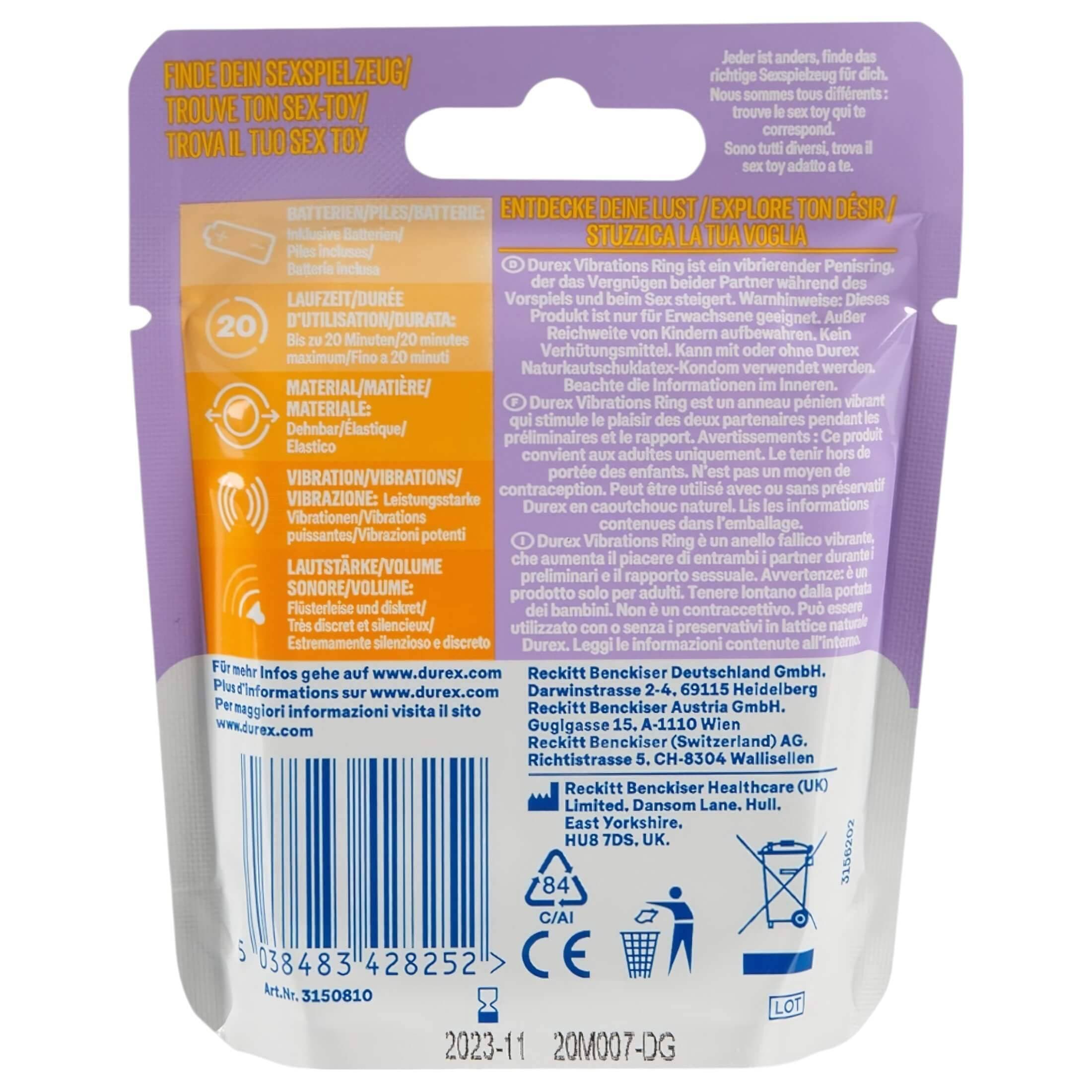 Durex - vibrációs péniszgyűrű #2