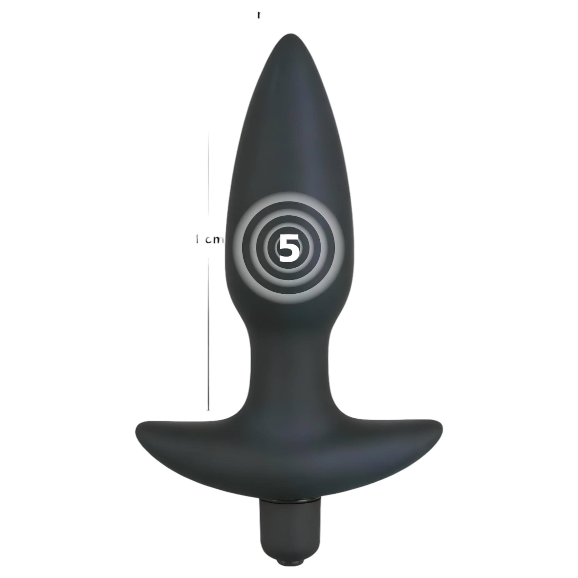 Black Velvets anál plug vibrátor - közepes #6