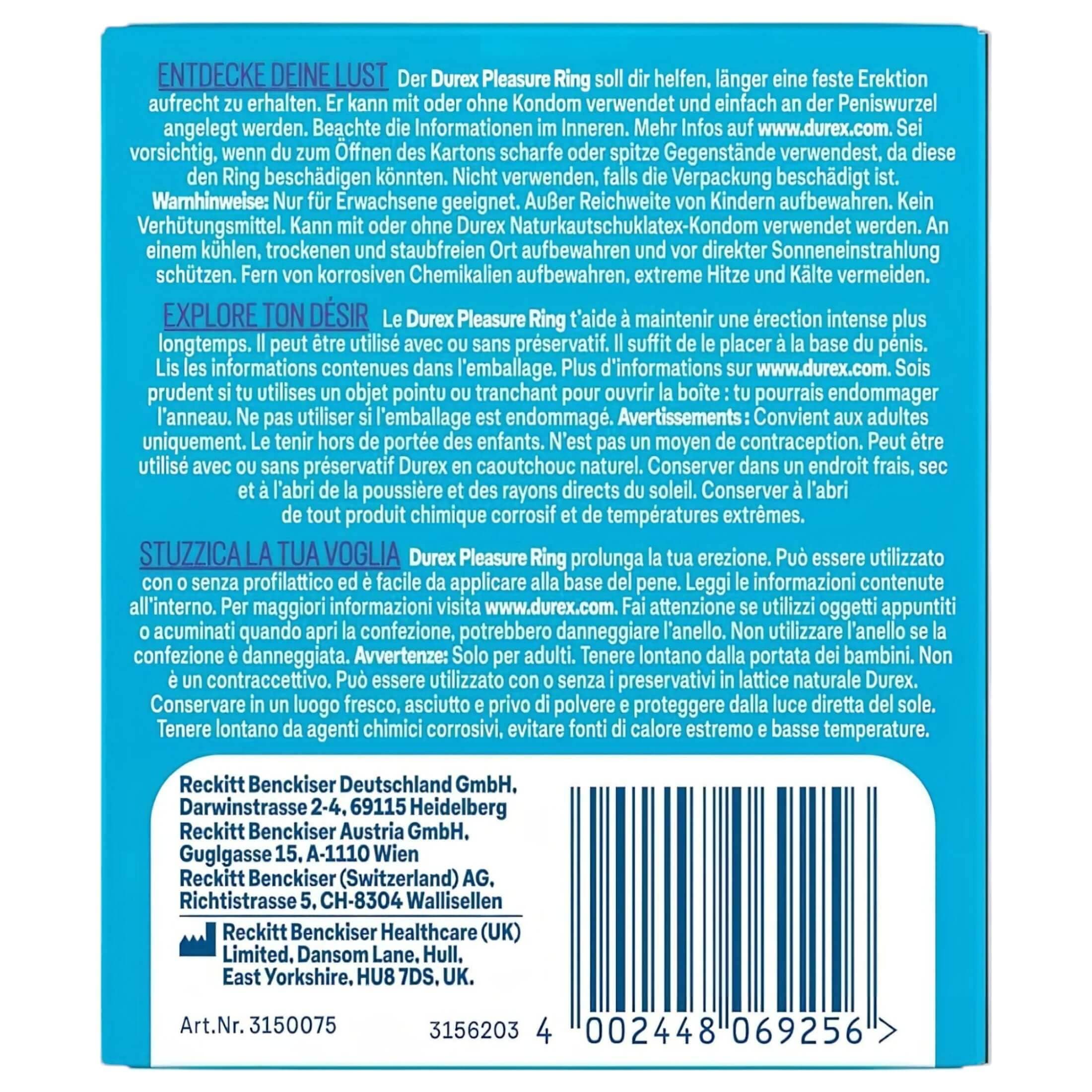 Durex Pleasure Ring - péniszgyűrű #4