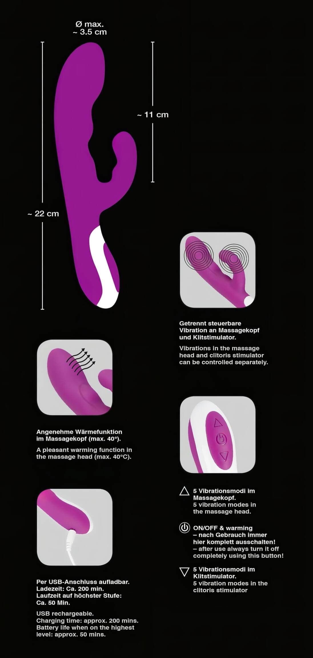 Javida - melegítő csiklóizgató vibrátor #3