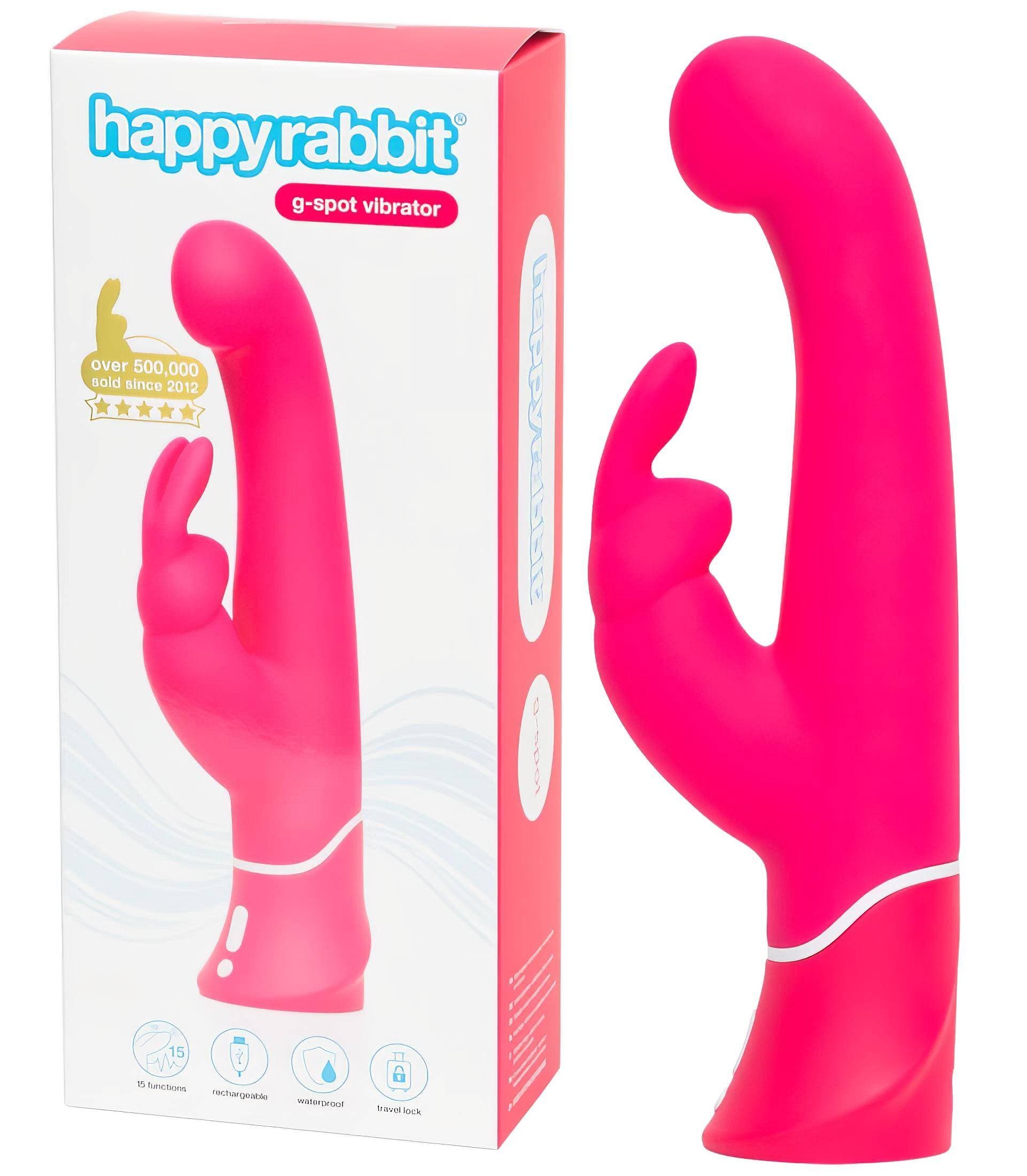 Happyrabbit G-spot - vízálló, csiklókaros vibrátor #1