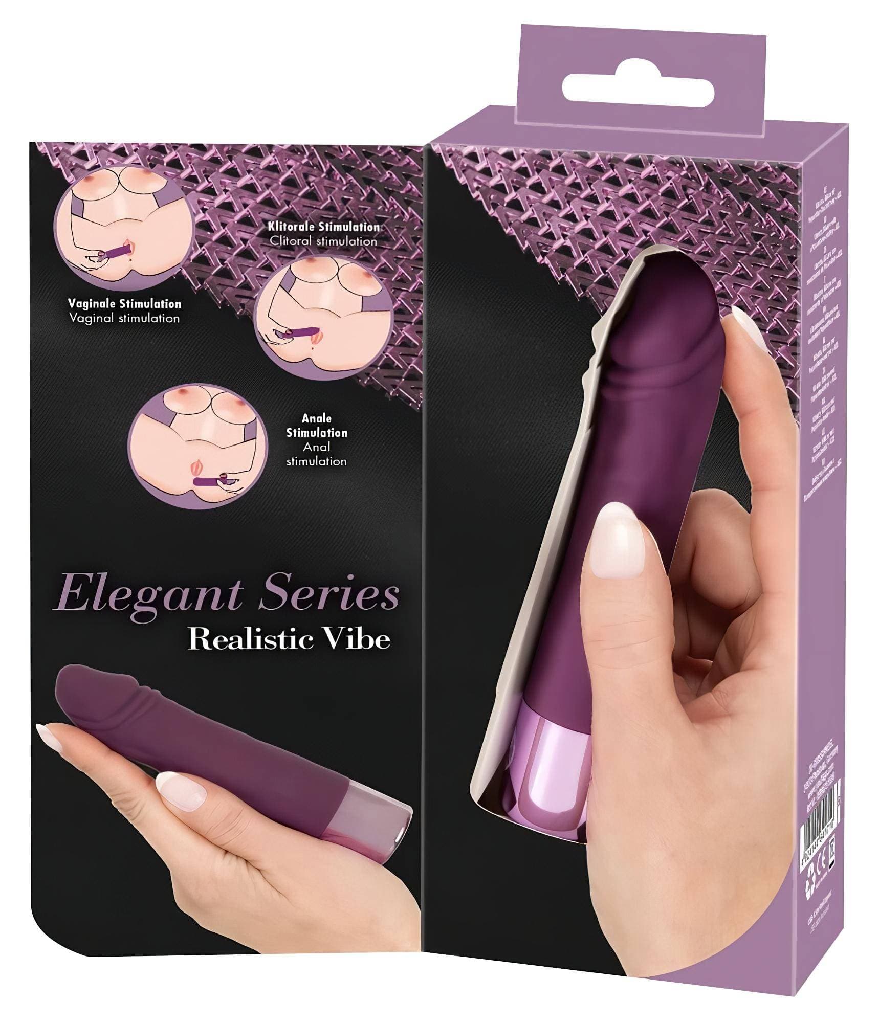 You2Toys Elegant Realistic - akkus, vízálló vibrátor #2