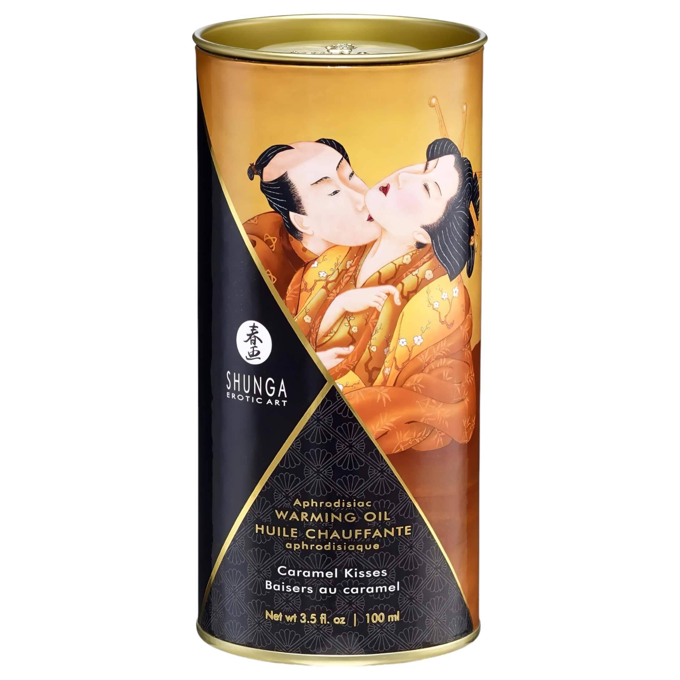 Shunga - melegítő masszázsolaj - karamell #3