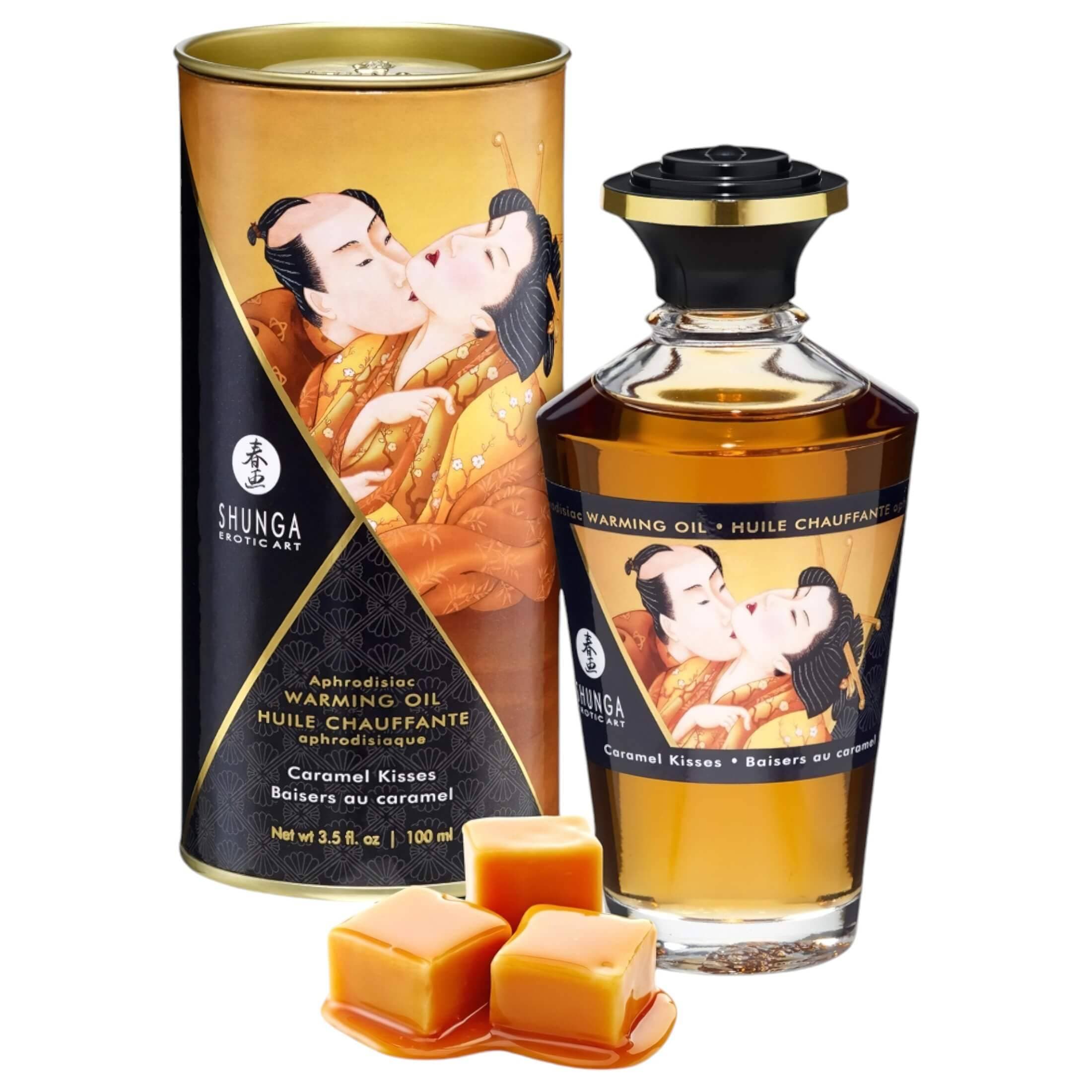 Shunga - melegítő masszázsolaj - karamell #1