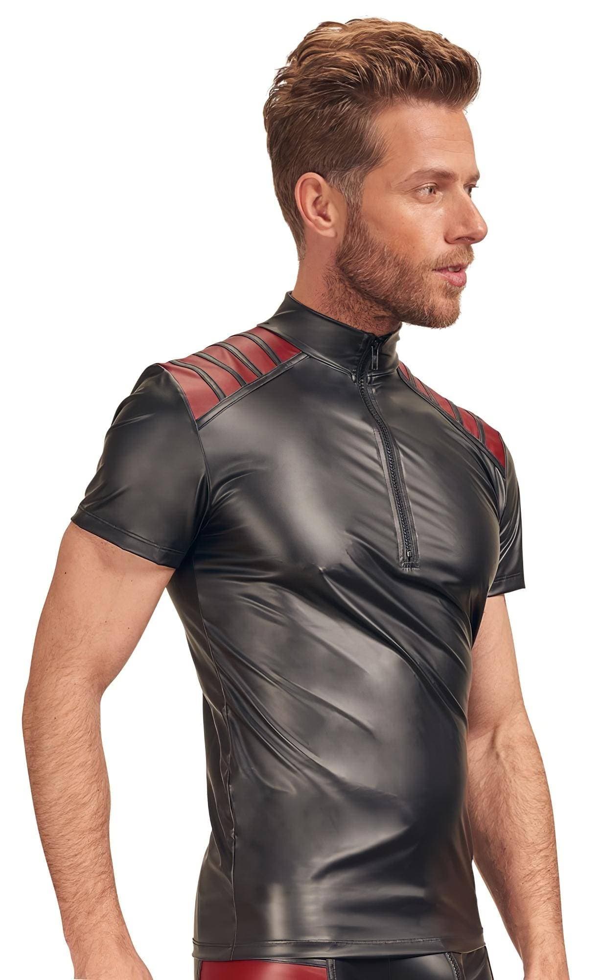 NEK - piros betétes, cipzáras férfi felső #3