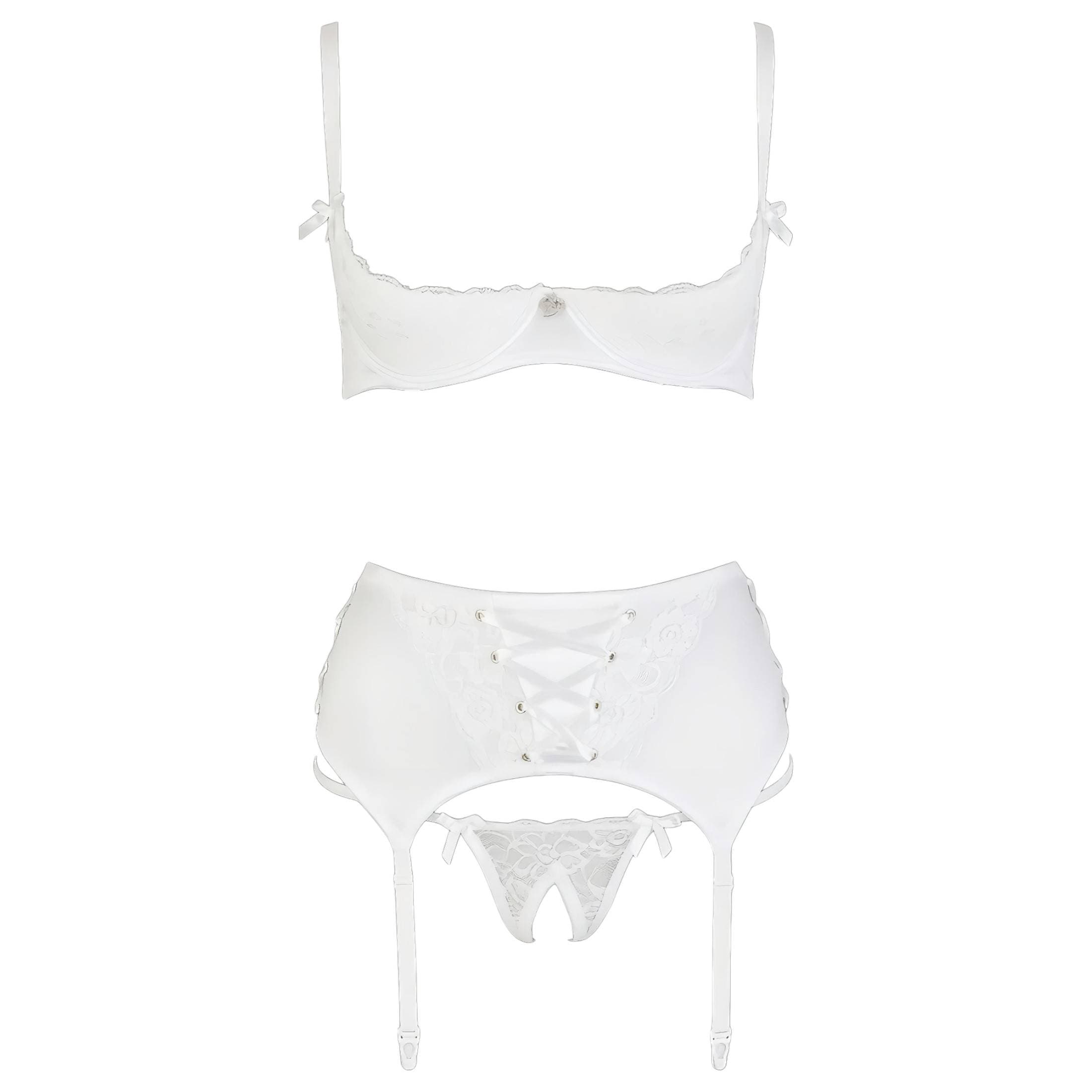 Cottelli - fűzős, csipkés mellemelő szett #8