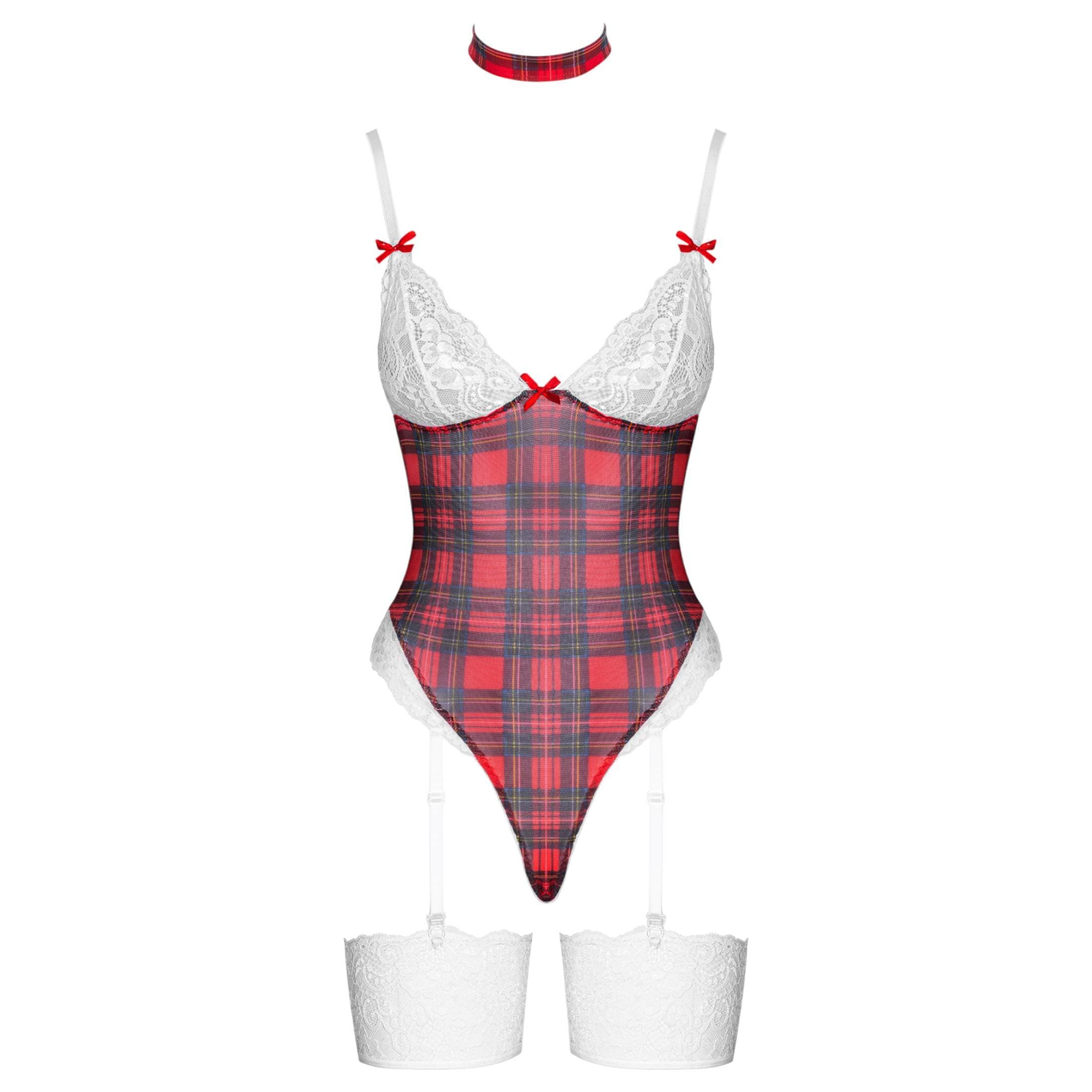 Cottelli - kockás body szett #4