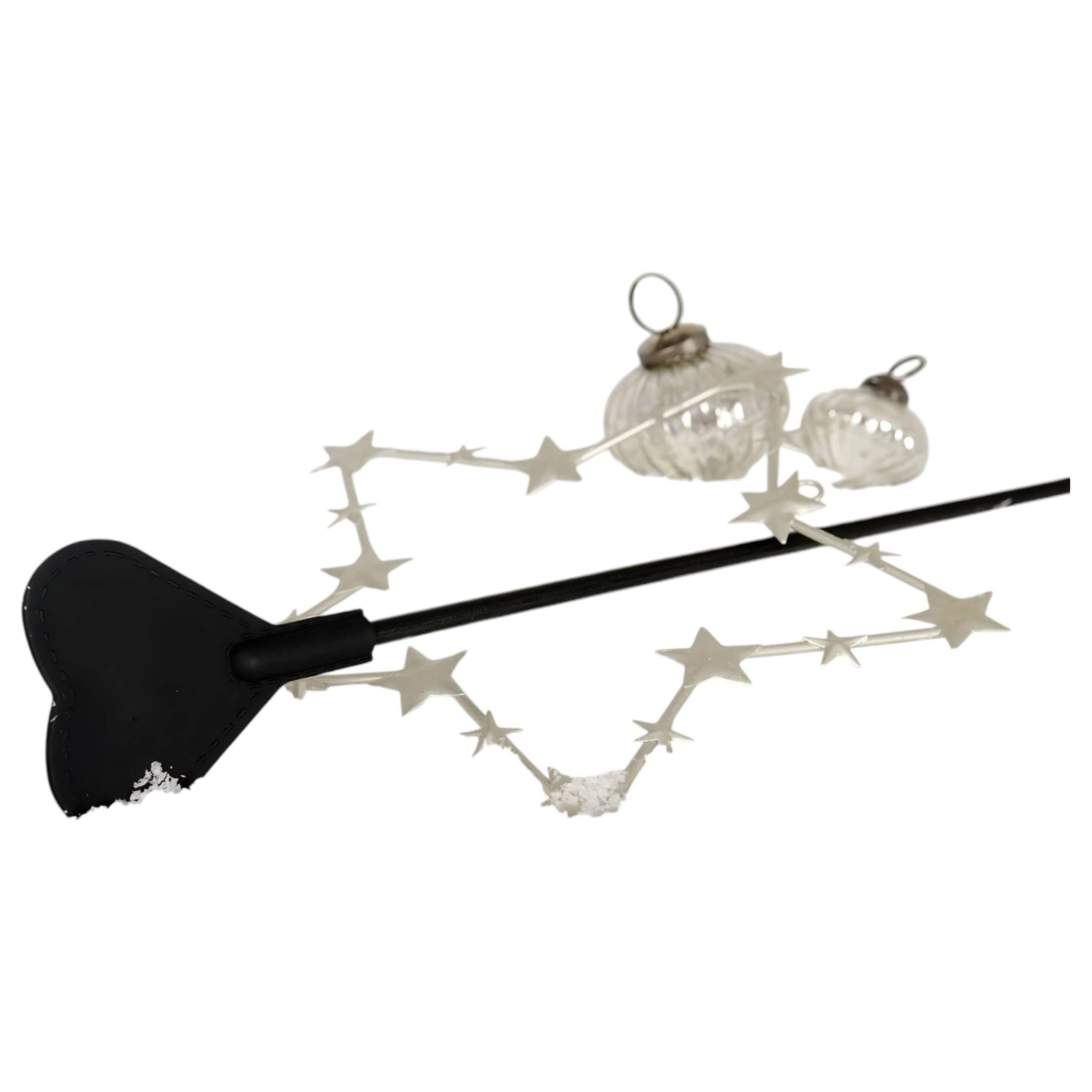 Szíves szilikon pálca - fekete #3