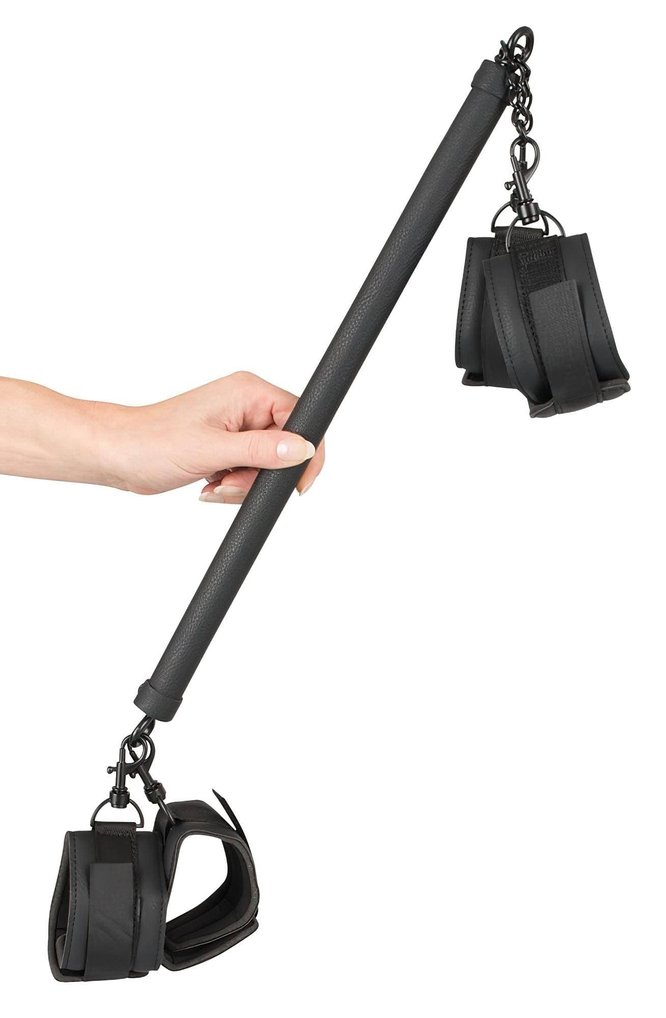 Fetish - műbőr kötöző rúd szett (6 részes) - fekete #4