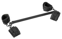 Fetish - műbőr kötöző rúd szett (6 részes) - fekete #1