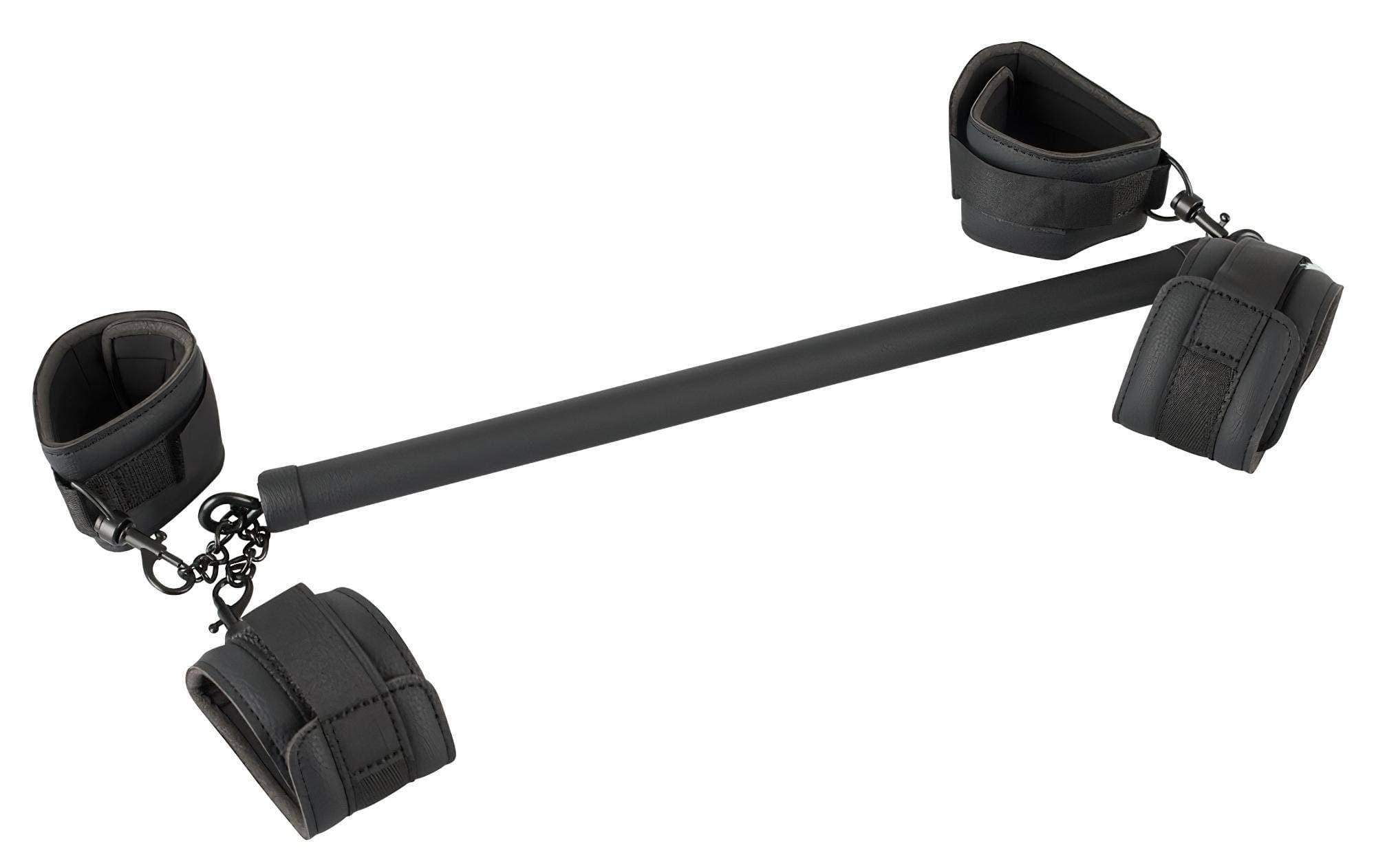 Fetish - műbőr kötöző rúd szett (6 részes) - fekete #1