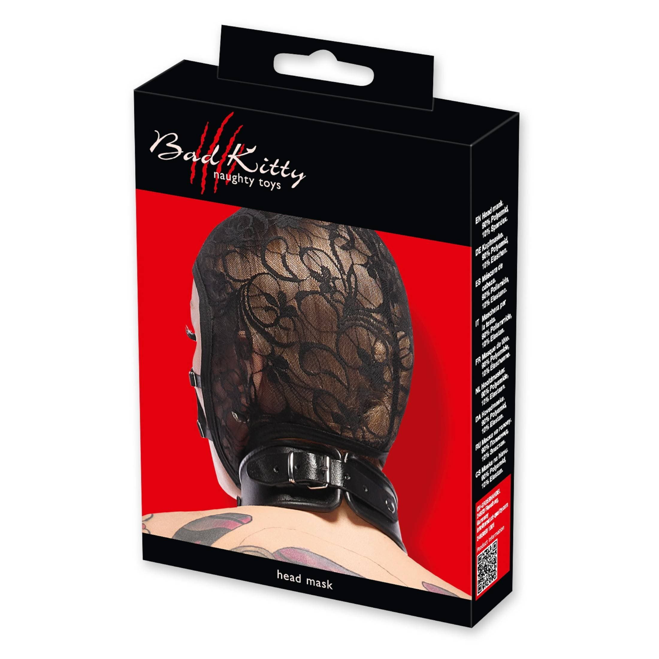 Bad Kitty - csipkés, pántos fejmaszk #2