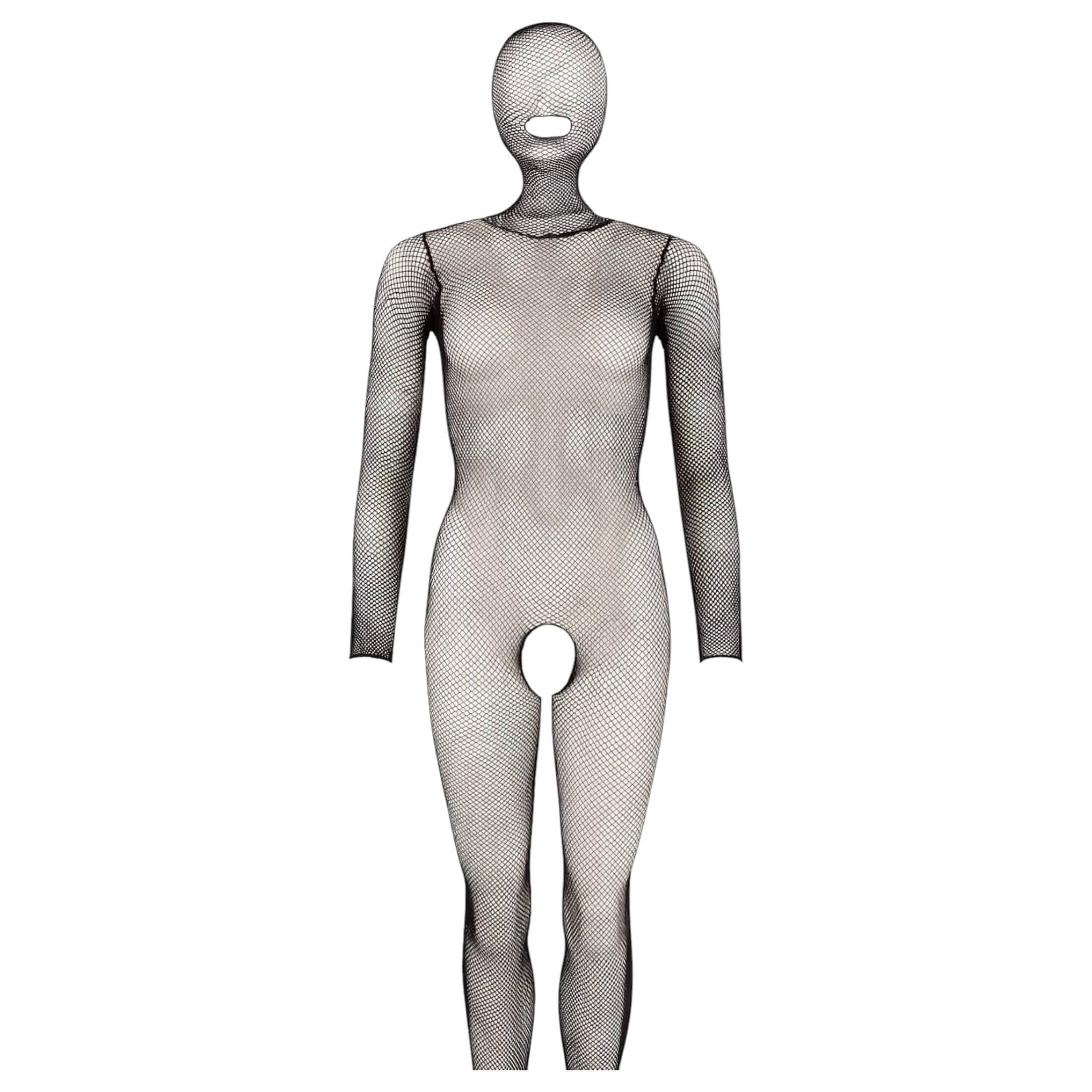 Mandy Mystery - Maszkos egészalakos necc overál - fekete #6