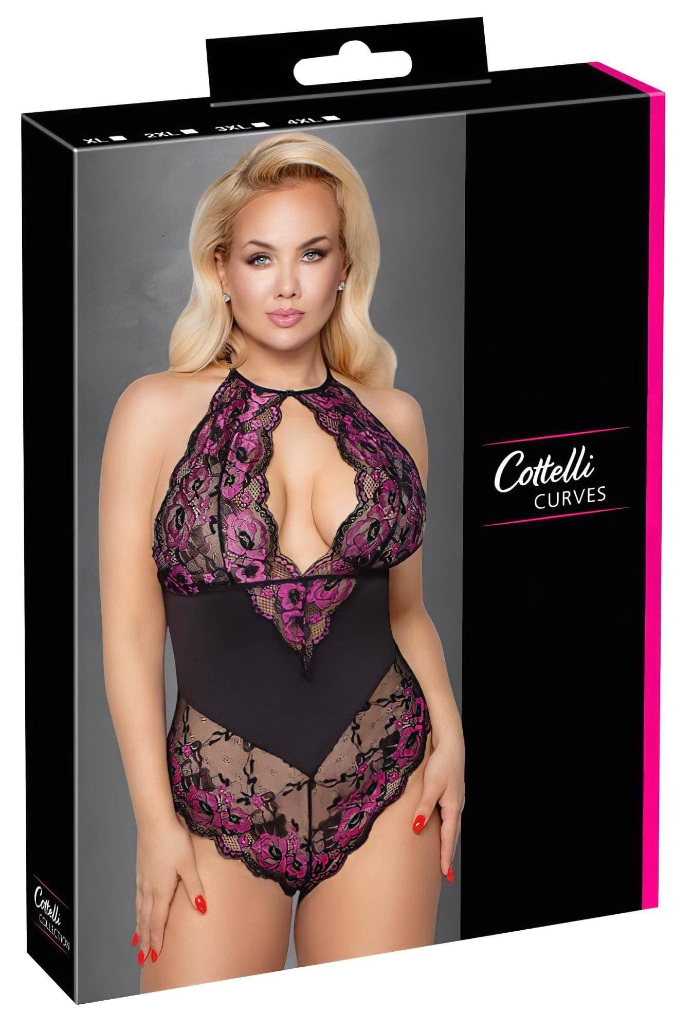 Cottelli Plus Size - virágos body #1