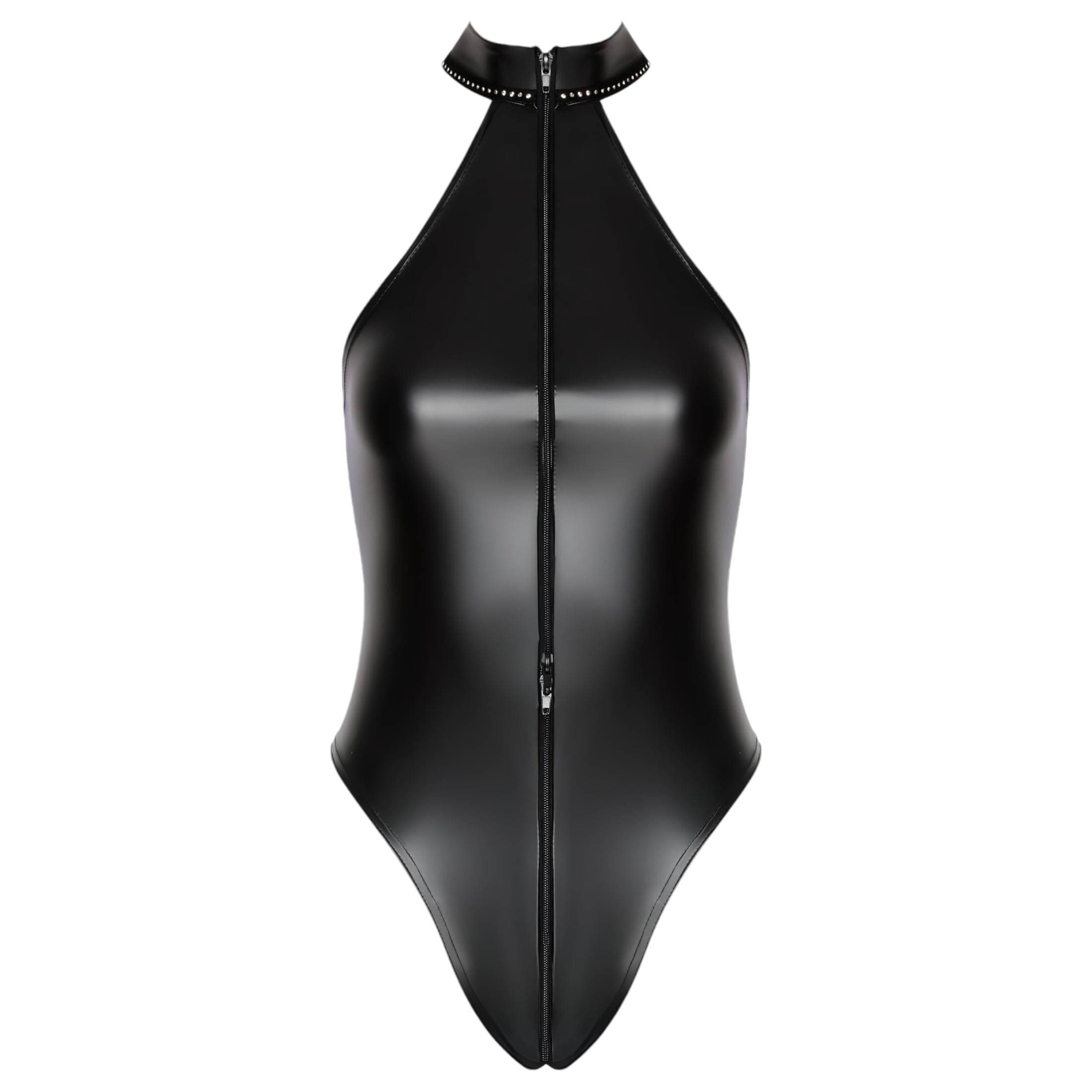 Noir - fényes nyakpántos body #6