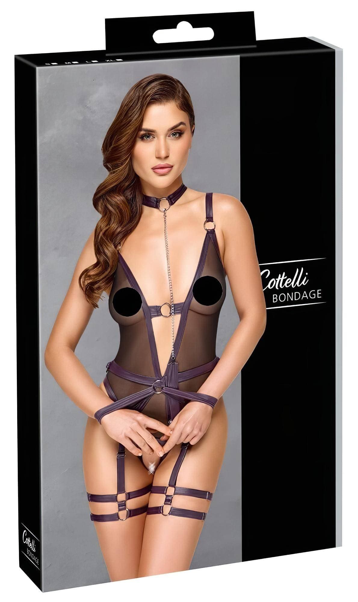 Cottelli Bondage - nyitott body és kar bilincs #9