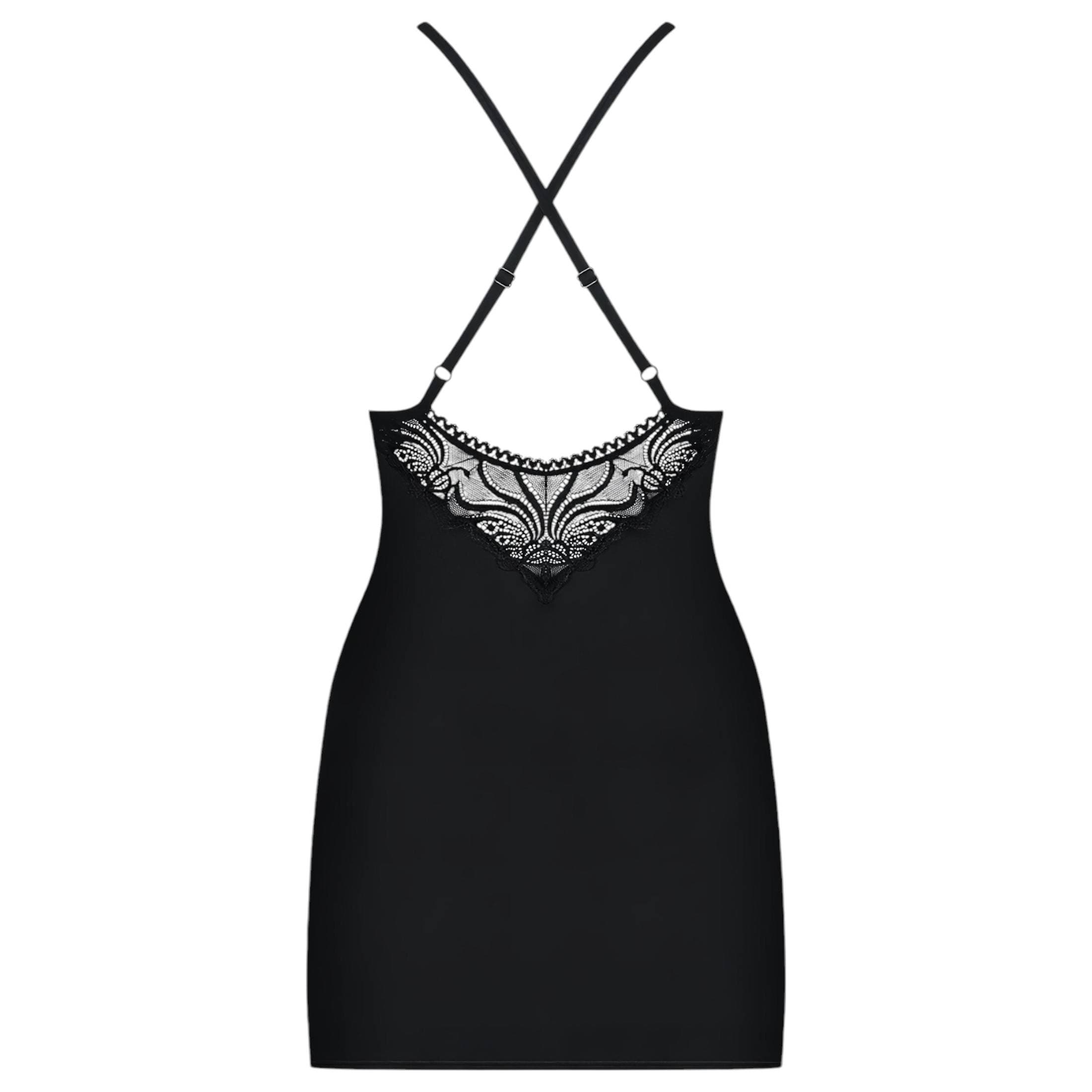 Obsessive 828-CHE-1 - strasszos pántos ruha és tanga #4