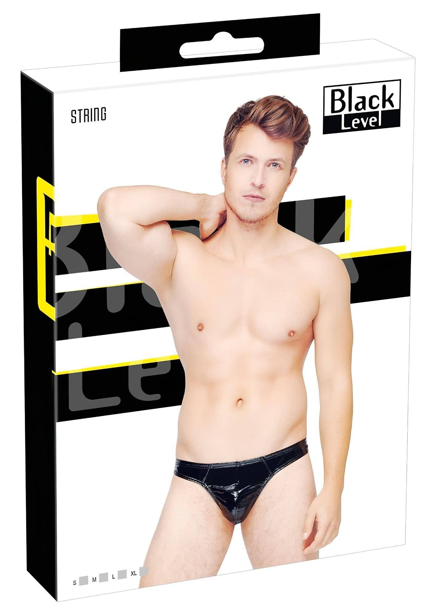 Black Level - klasszikus, lakk férfi tanga #1