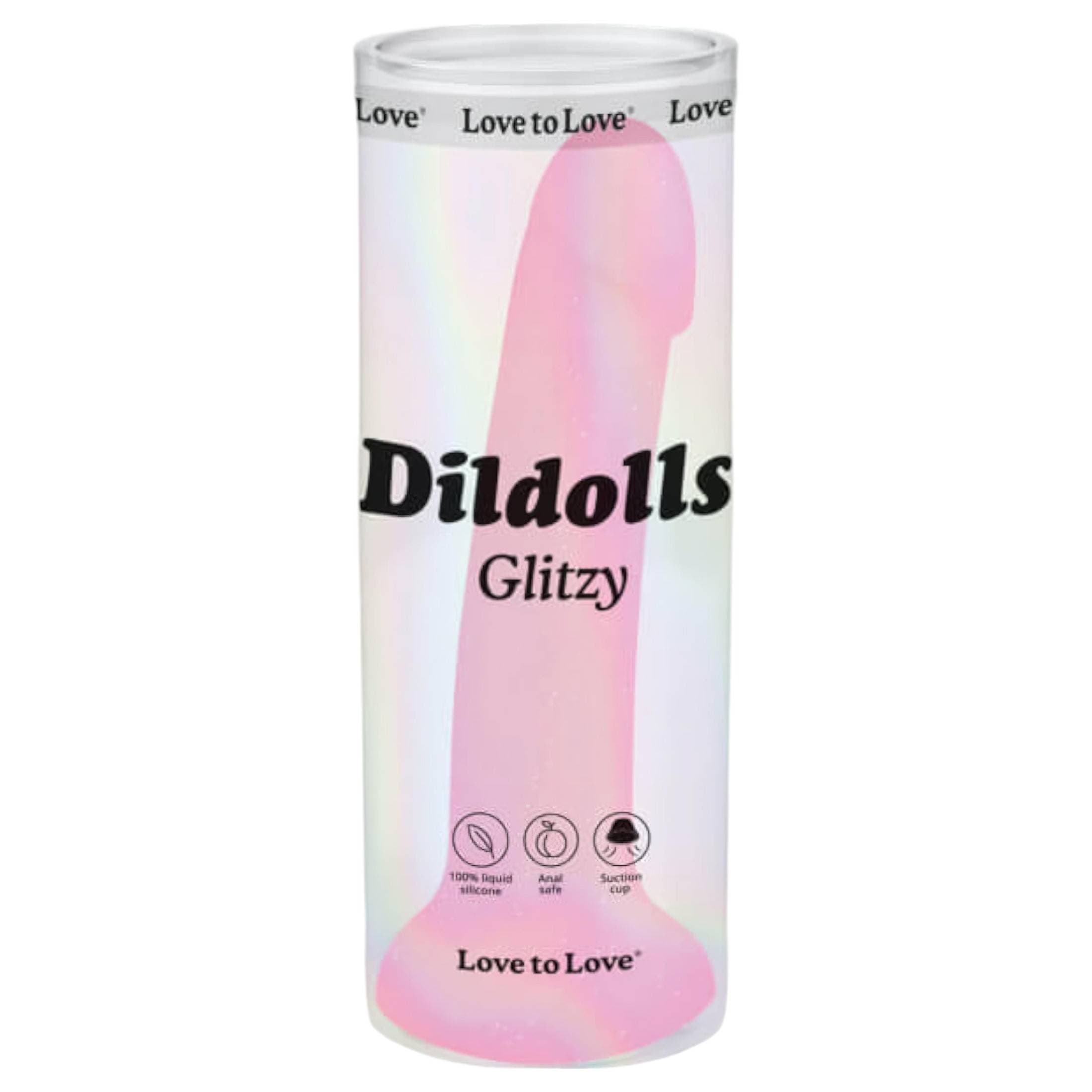 Dildolls Glitzy - tapadókorongos szilikon dildó #1