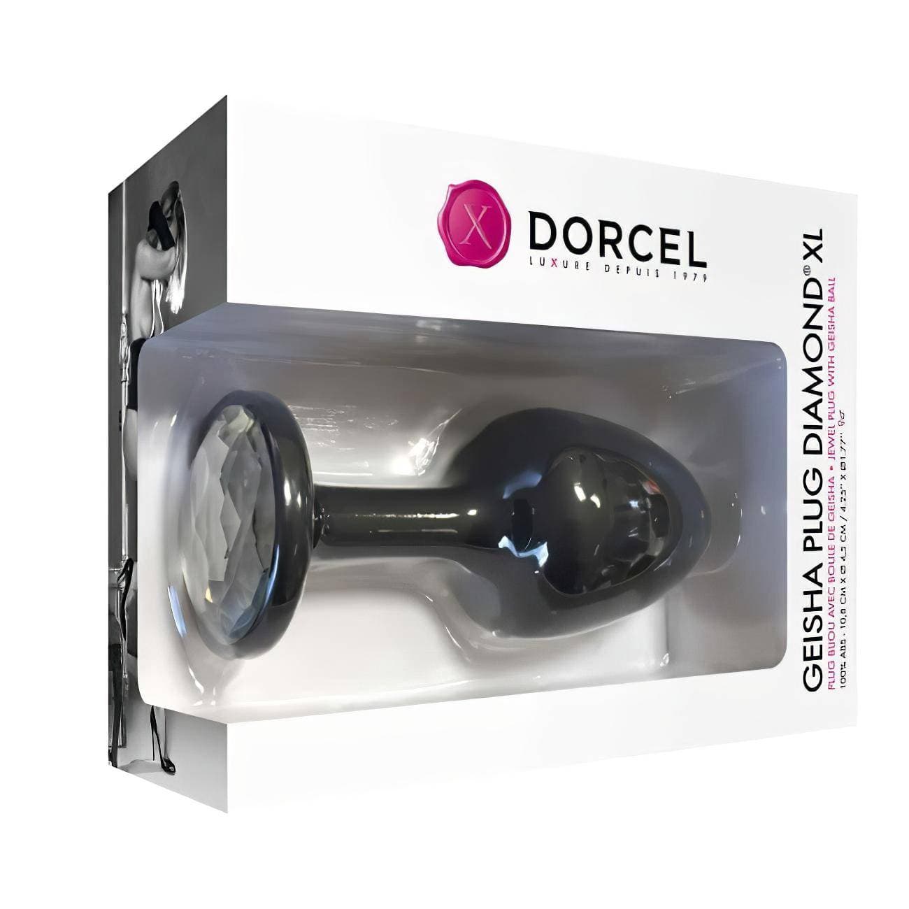 Dorcel Geisha Plug Diamond XL - fehér köves anál plug #4