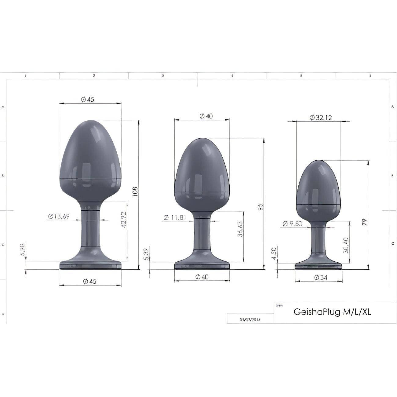 Dorcel Geisha Plug Diamond XL - fehér köves anál plug #6